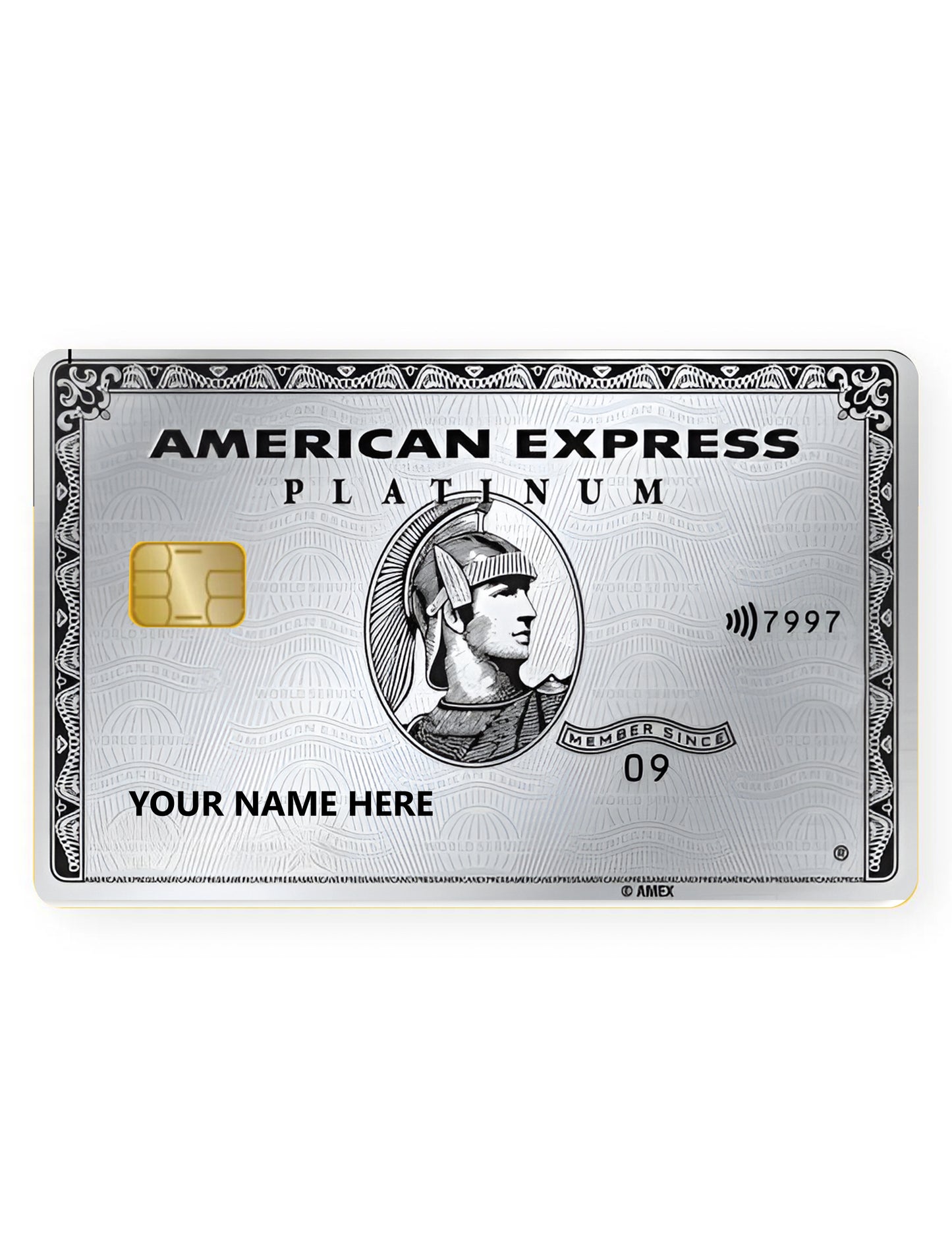 American Express Platinum Card Skin 3M Material