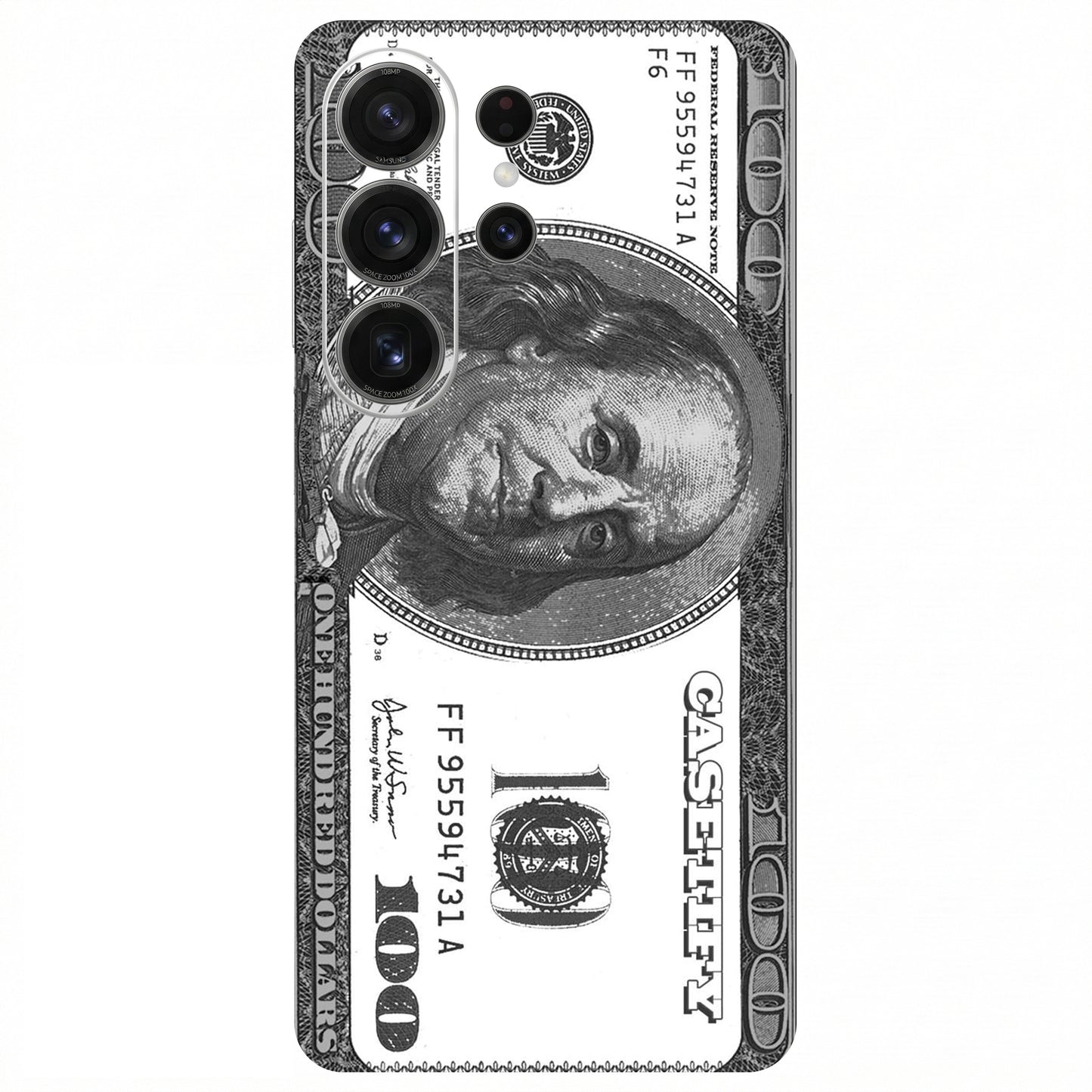 100 Doller Mobile Transparent 3M Premium Skin