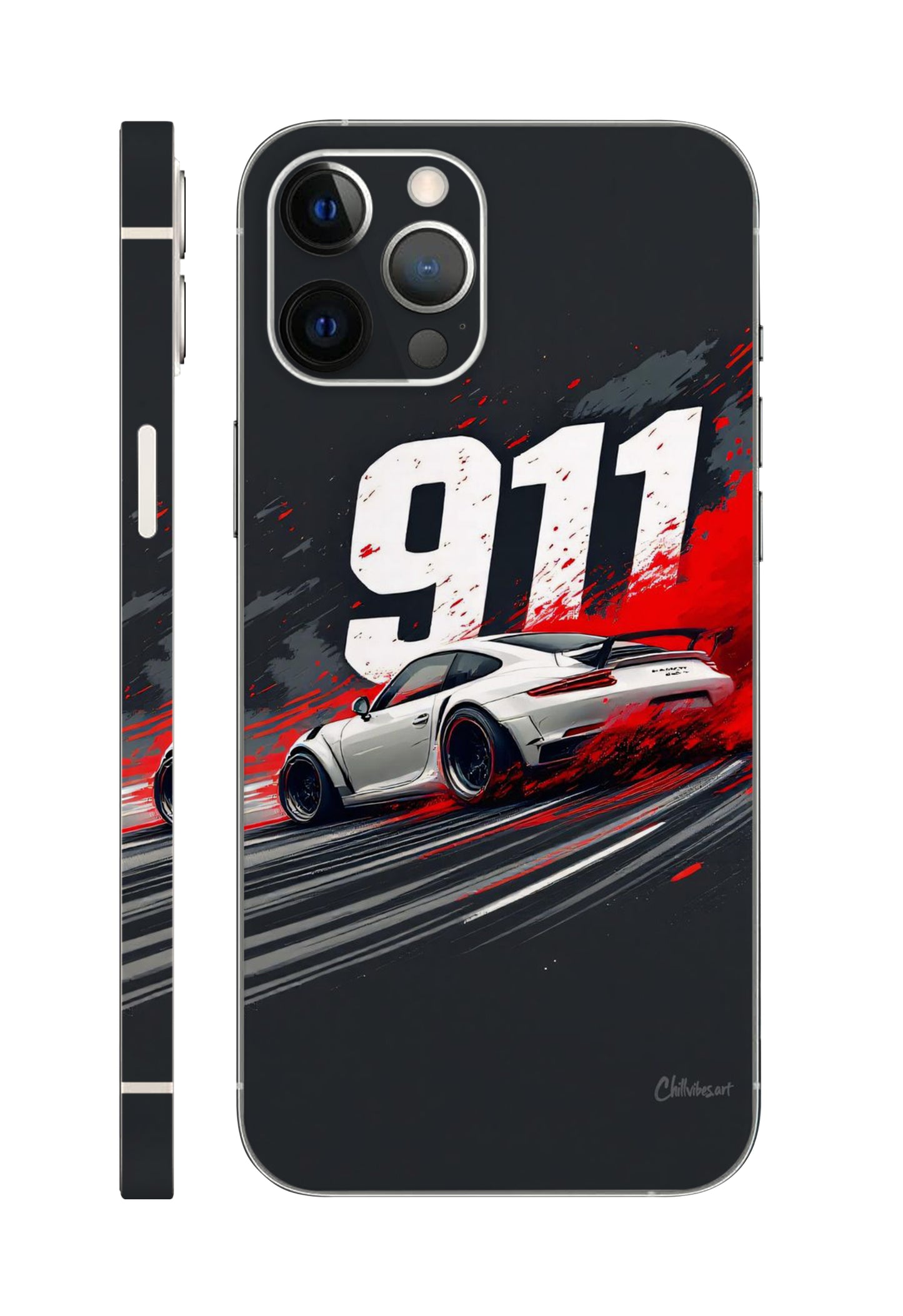Porsche 911 Car Mobile Skin 3M Material