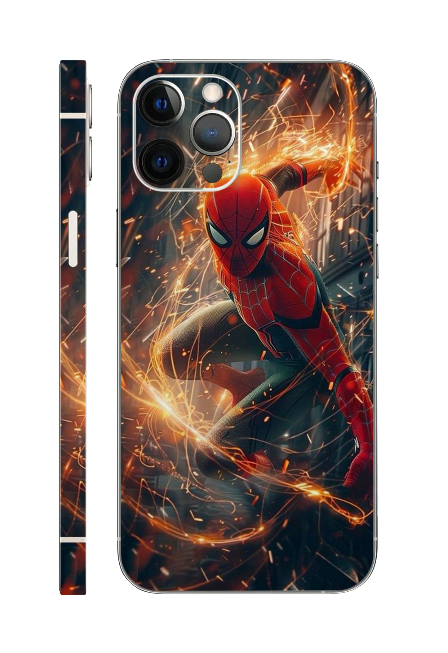 Sider-Man Fire Marvel Mobile Skin 3M Material