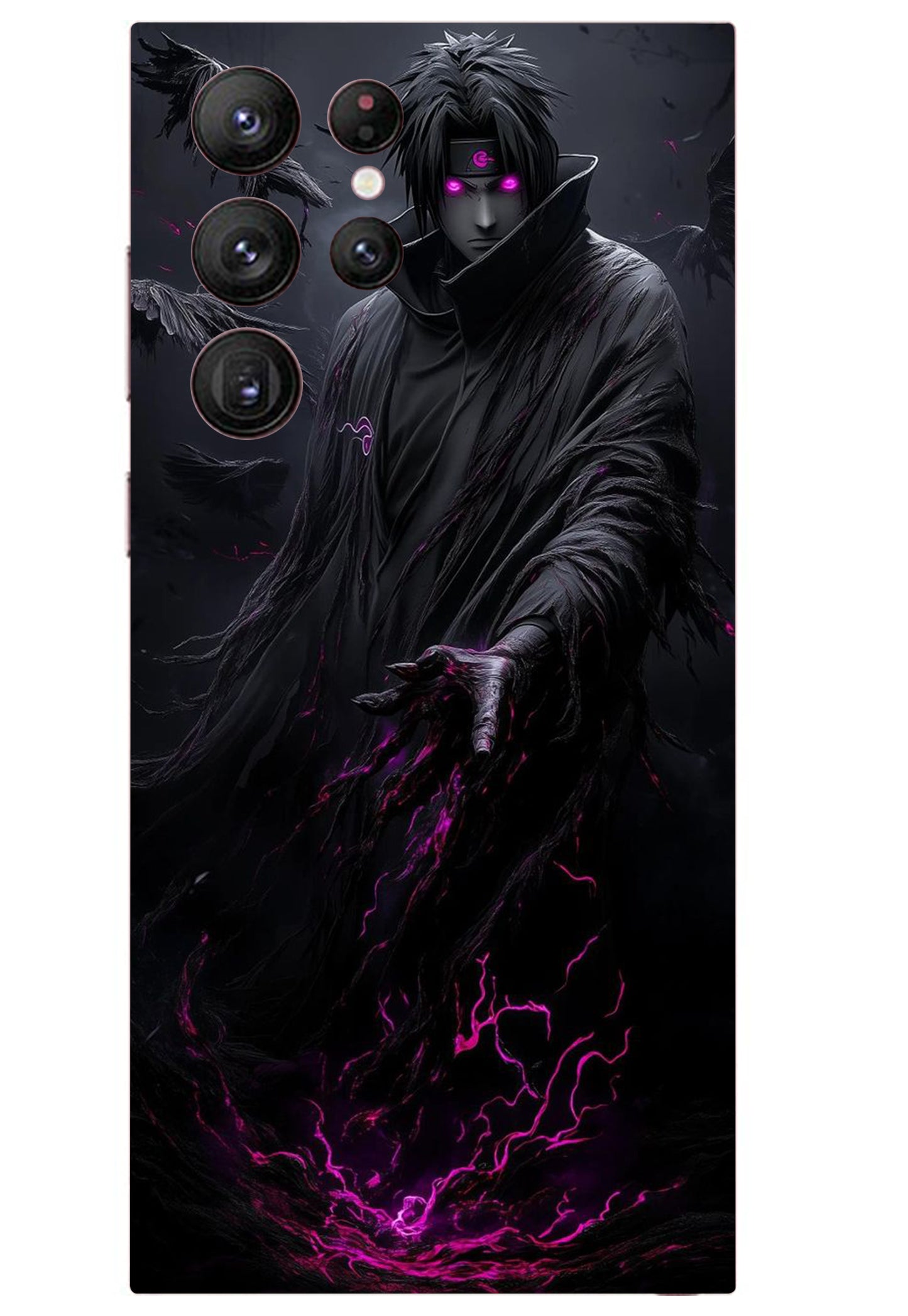 Itachi Dark Anime Design Mobile Skin 3M Material