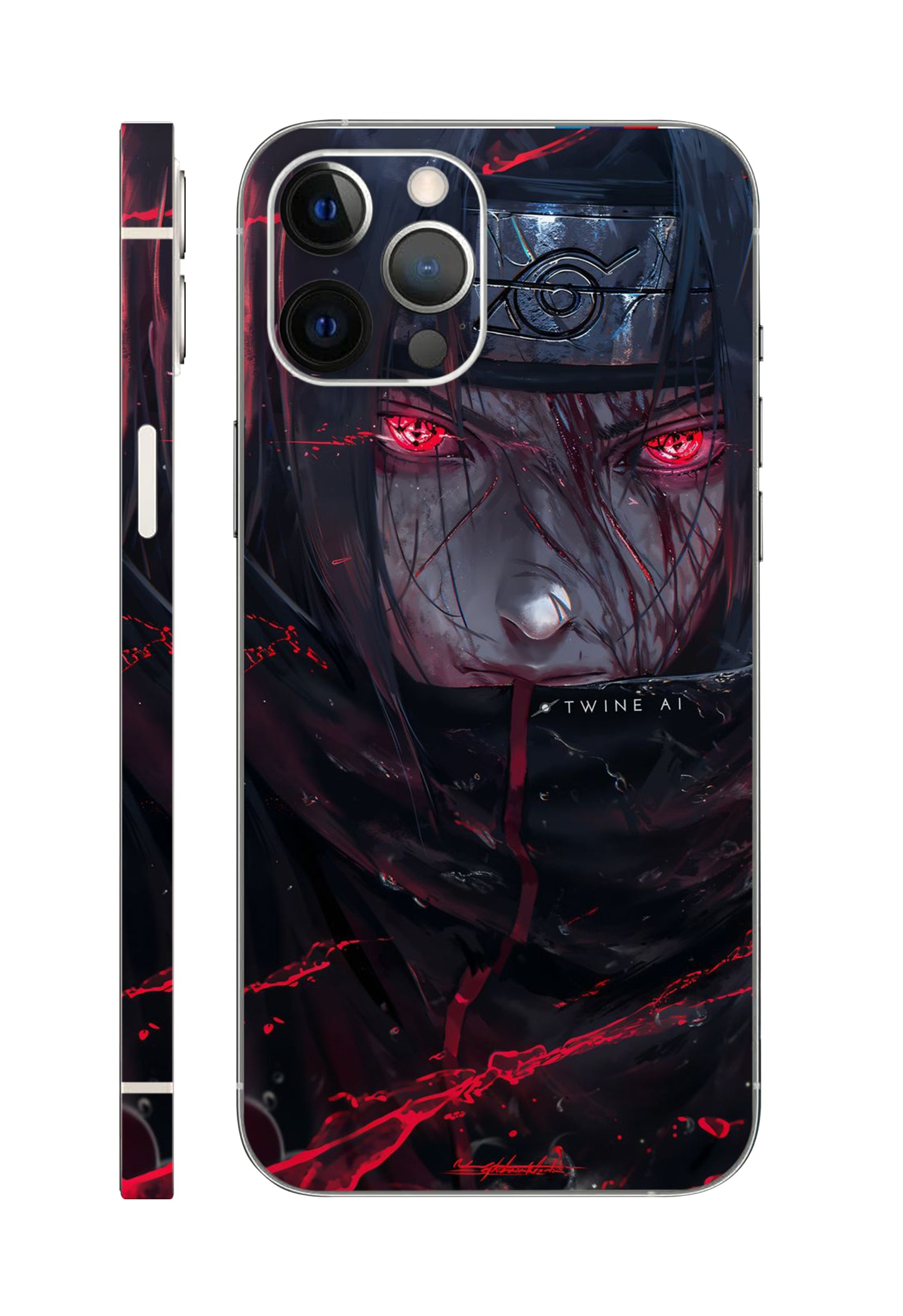 Itachi War Anime Design Mobile Skin 3M Material