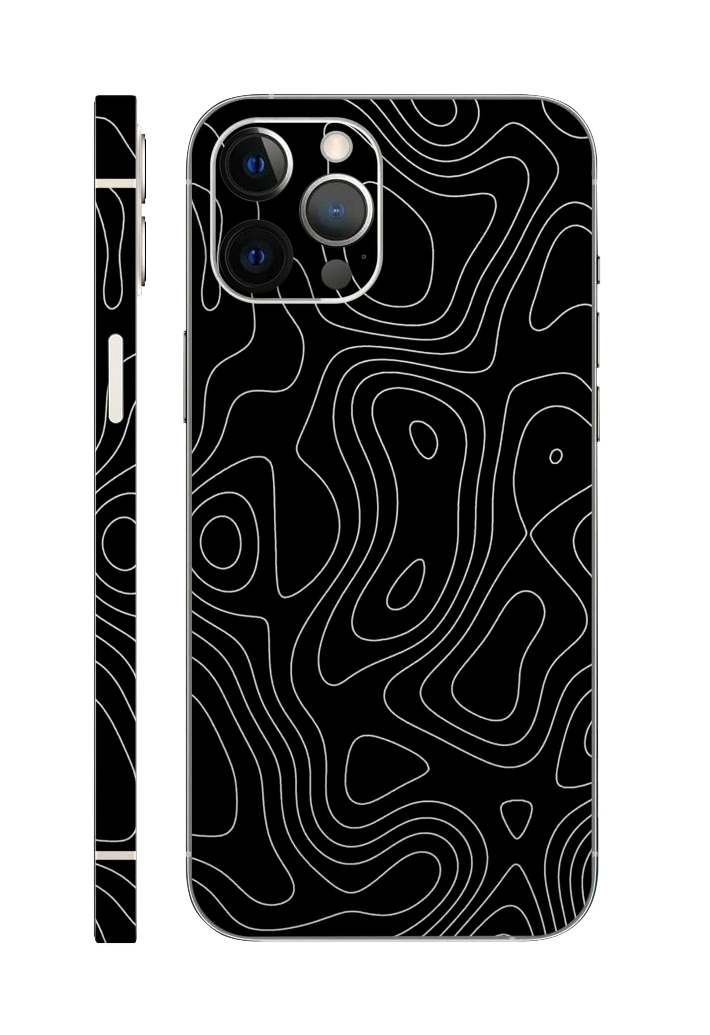 Topology B/W Design Mobile Skin 3M Material
