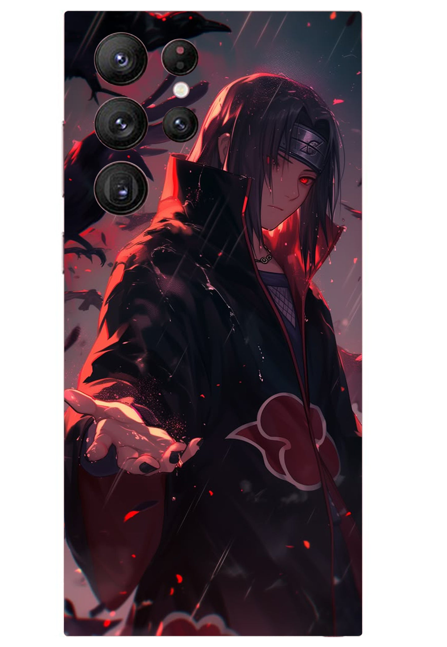 Itachi Rainy Anime Design Mobile Skin 3M Material