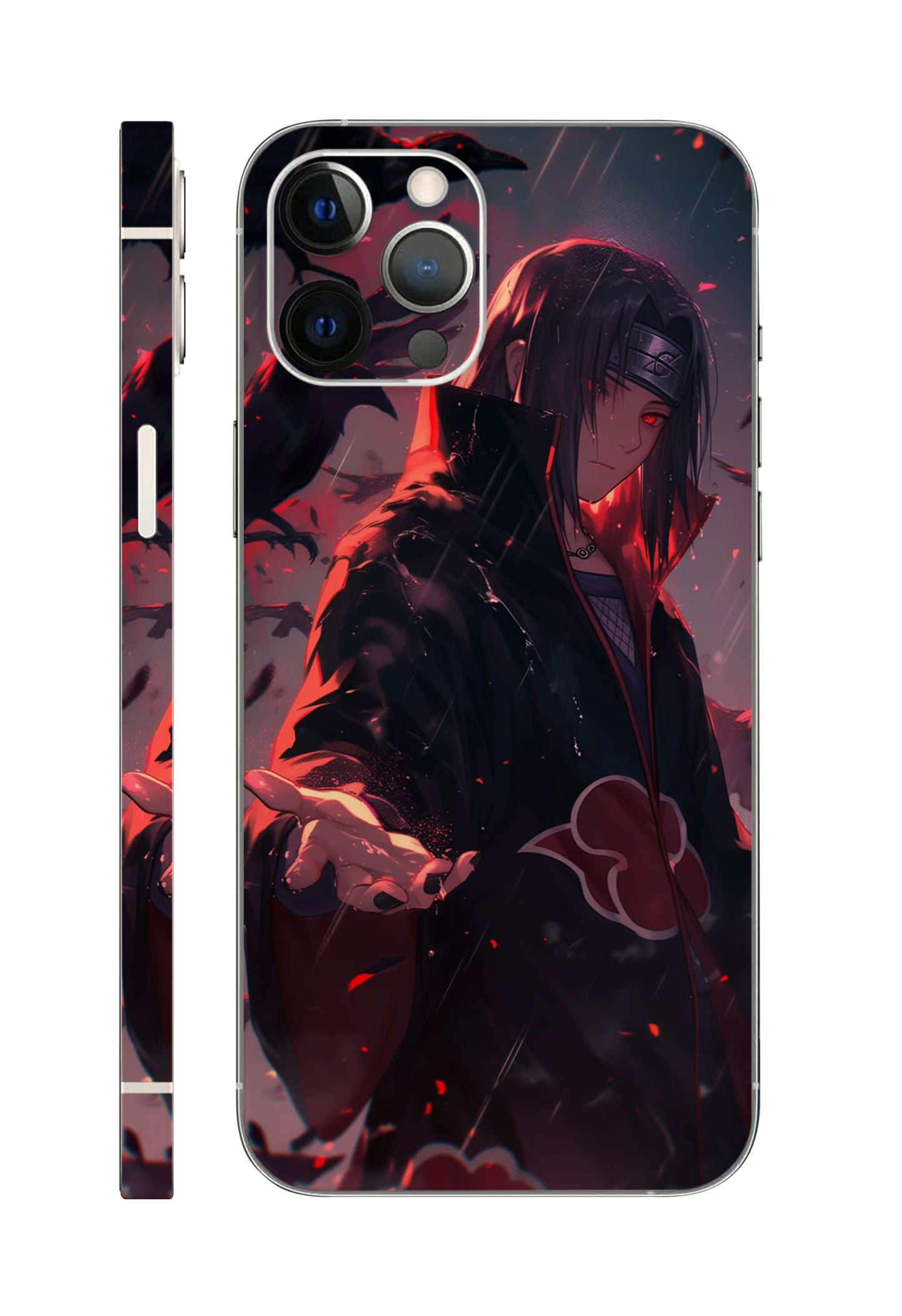 Itachi Rainy Anime Design Mobile Skin 3M Material