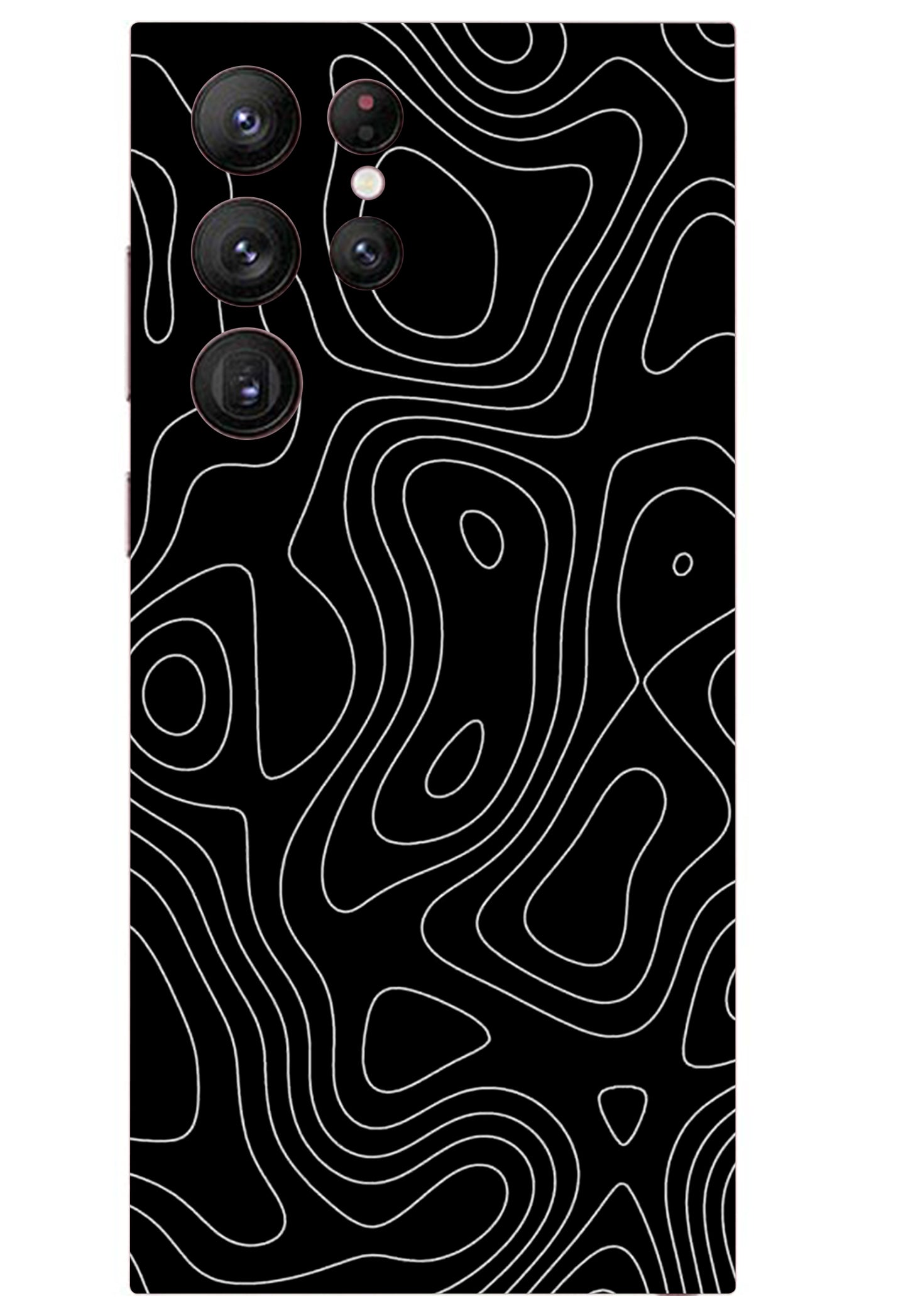 Topology B/W Design Mobile Skin 3M Material