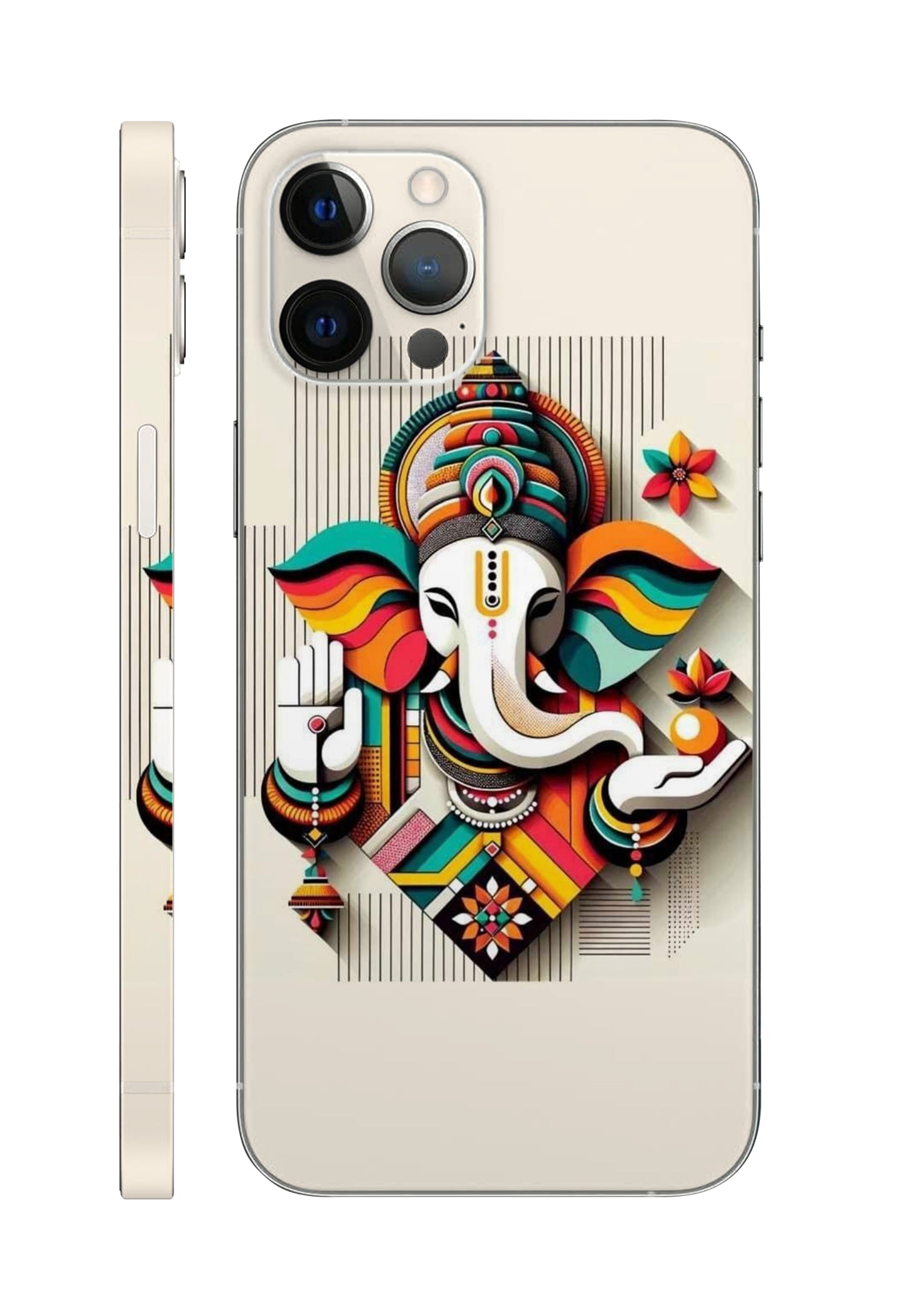 Lord Ganesha Design Mobile Skin 3M Material