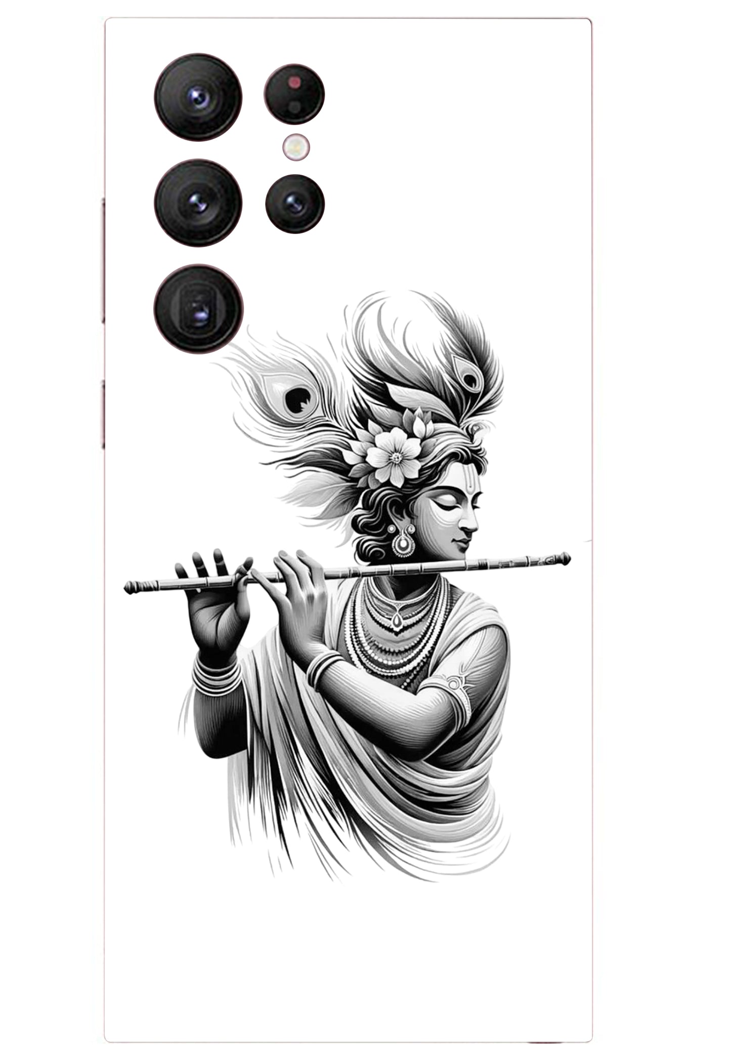 Lord Krishna Mobile Transparent Skin