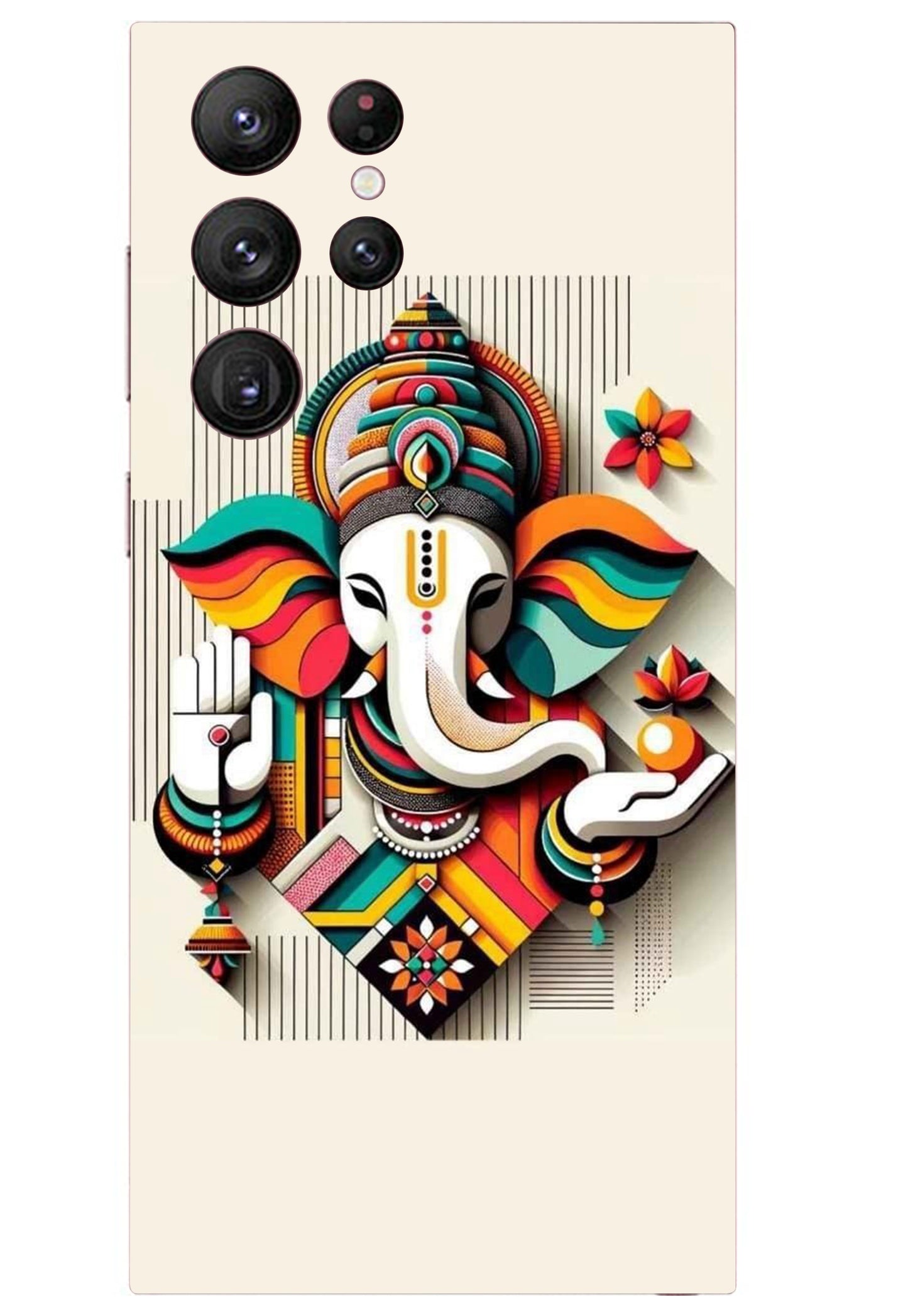 Lord Ganesha Design Mobile Skin 3M Material