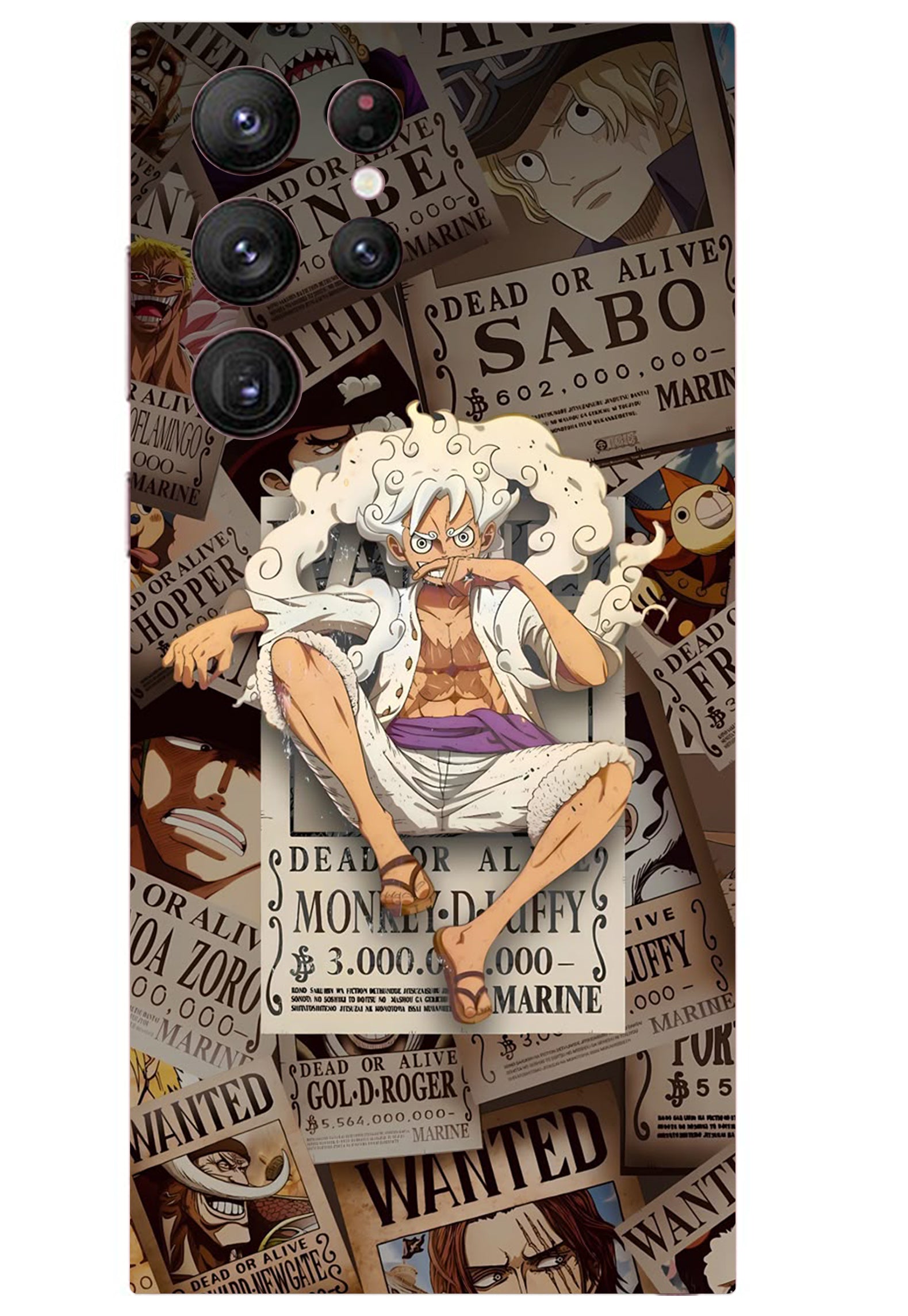 luffy gear 5 skin One Piece Gear 5 Luffy Anime Mobile Skin 3M Material – THE SKINS