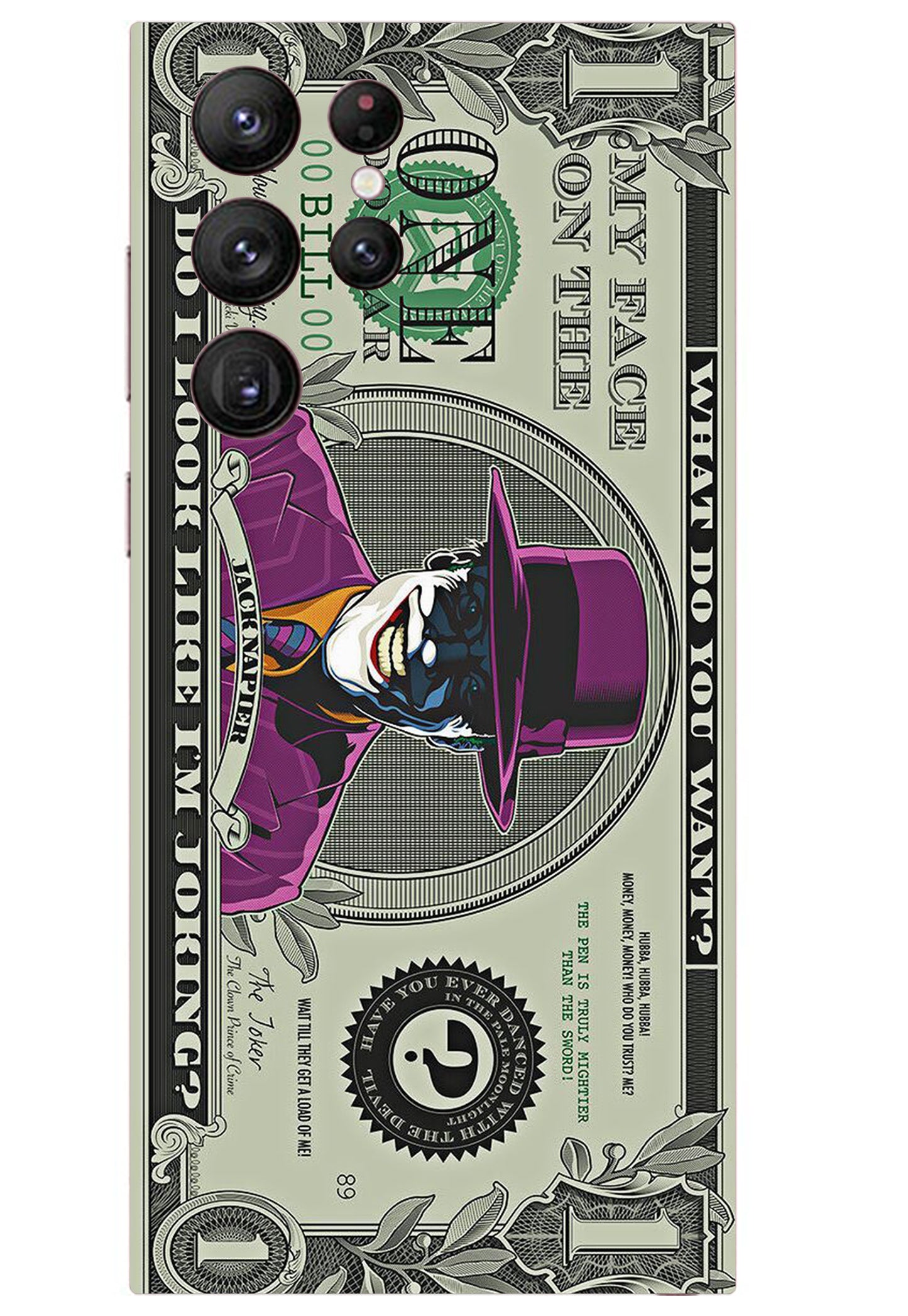 Joker Doller Mobile Transparent Skin