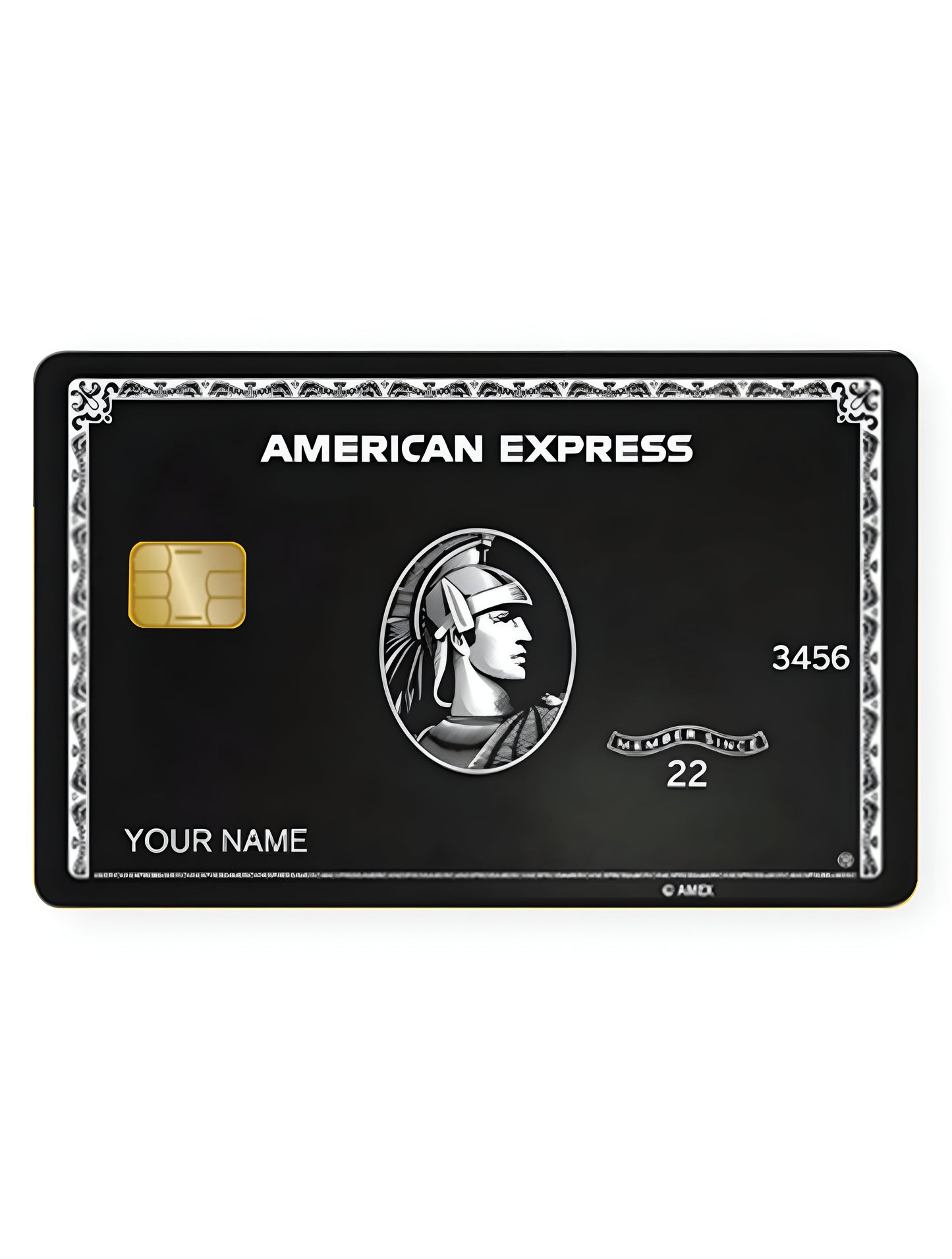 American Express Black Card Skin 3M Material