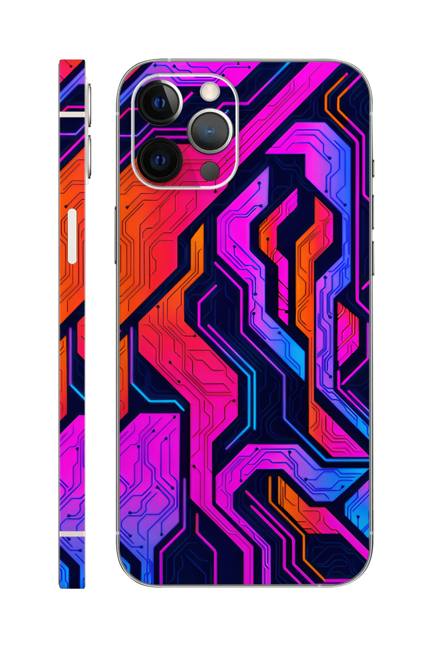Cyberpunk Circuit Abstract Design Mobile Skin 3M Material