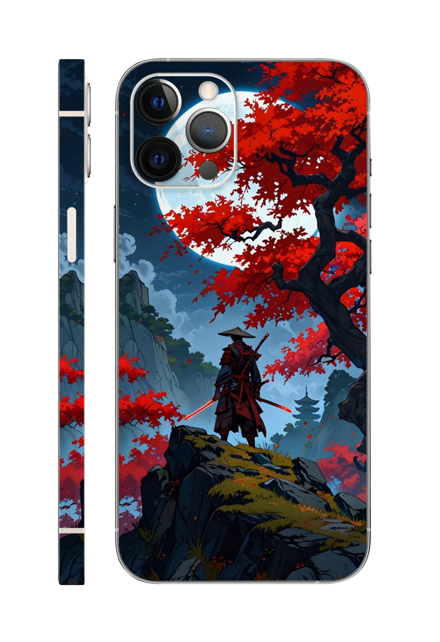 Samurai War Anime Mobile Skin 3M Material