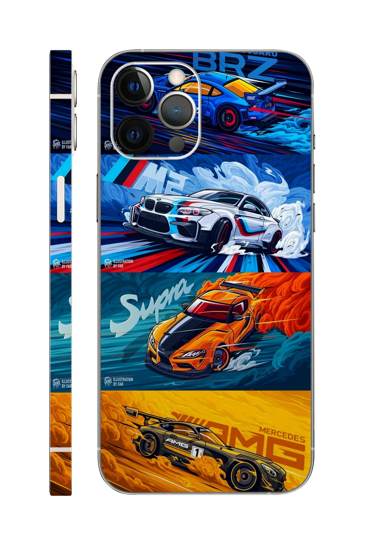 Sports Cars Design Mobile Skin 3M Material