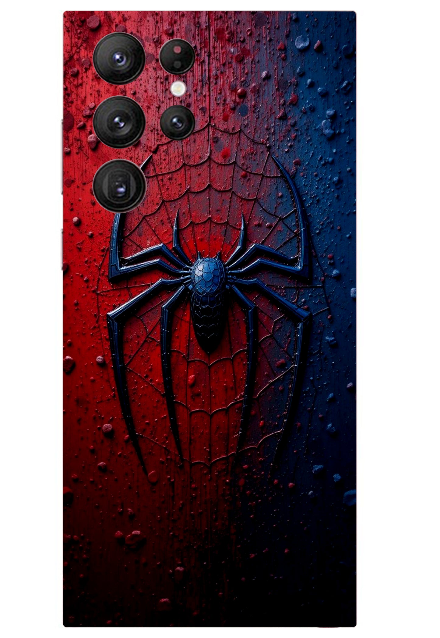 Black-Red Sipder Marvel Mobile Skin 3M Material