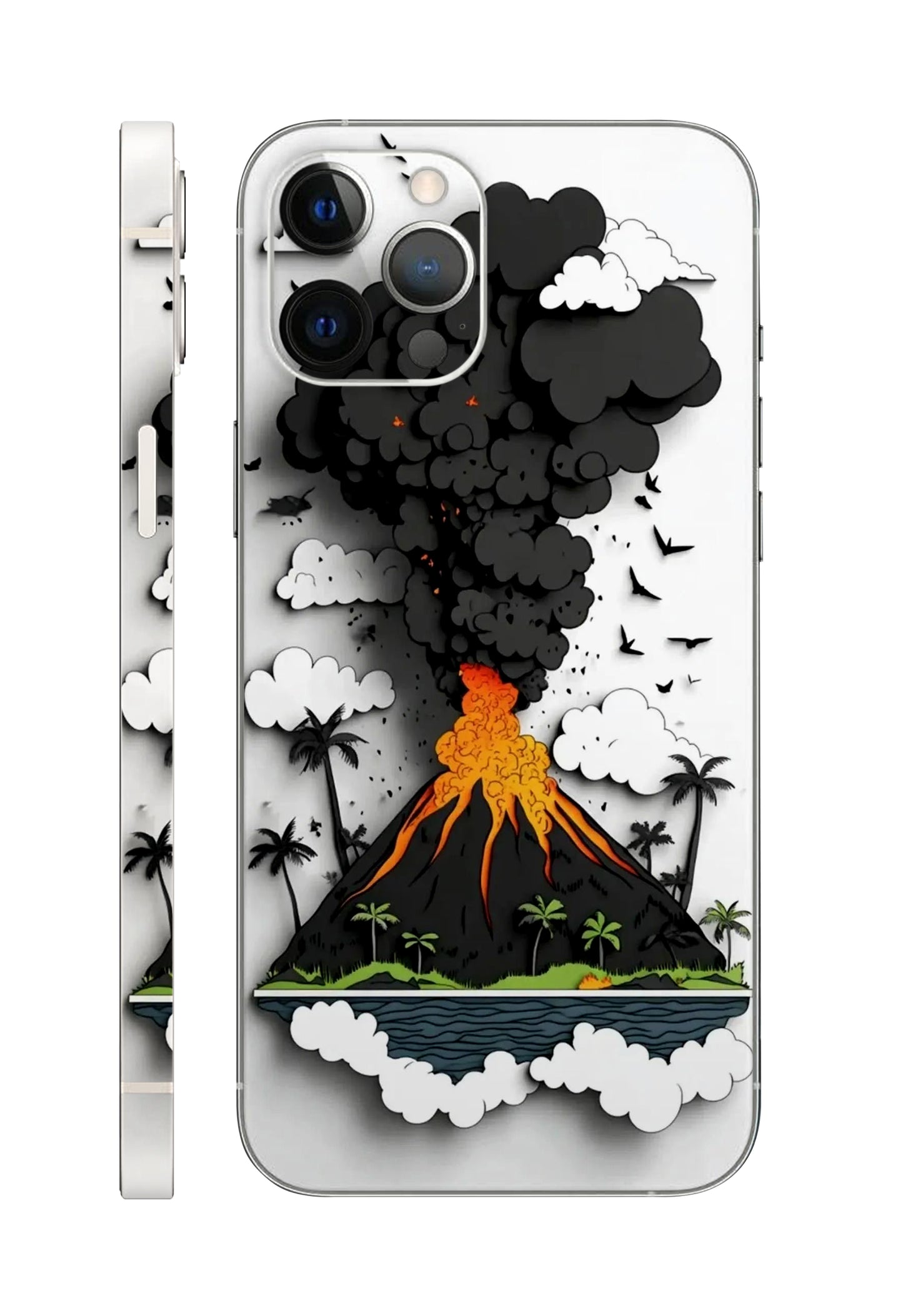 Volcano Abstract Design Mobile Skin 3M Material