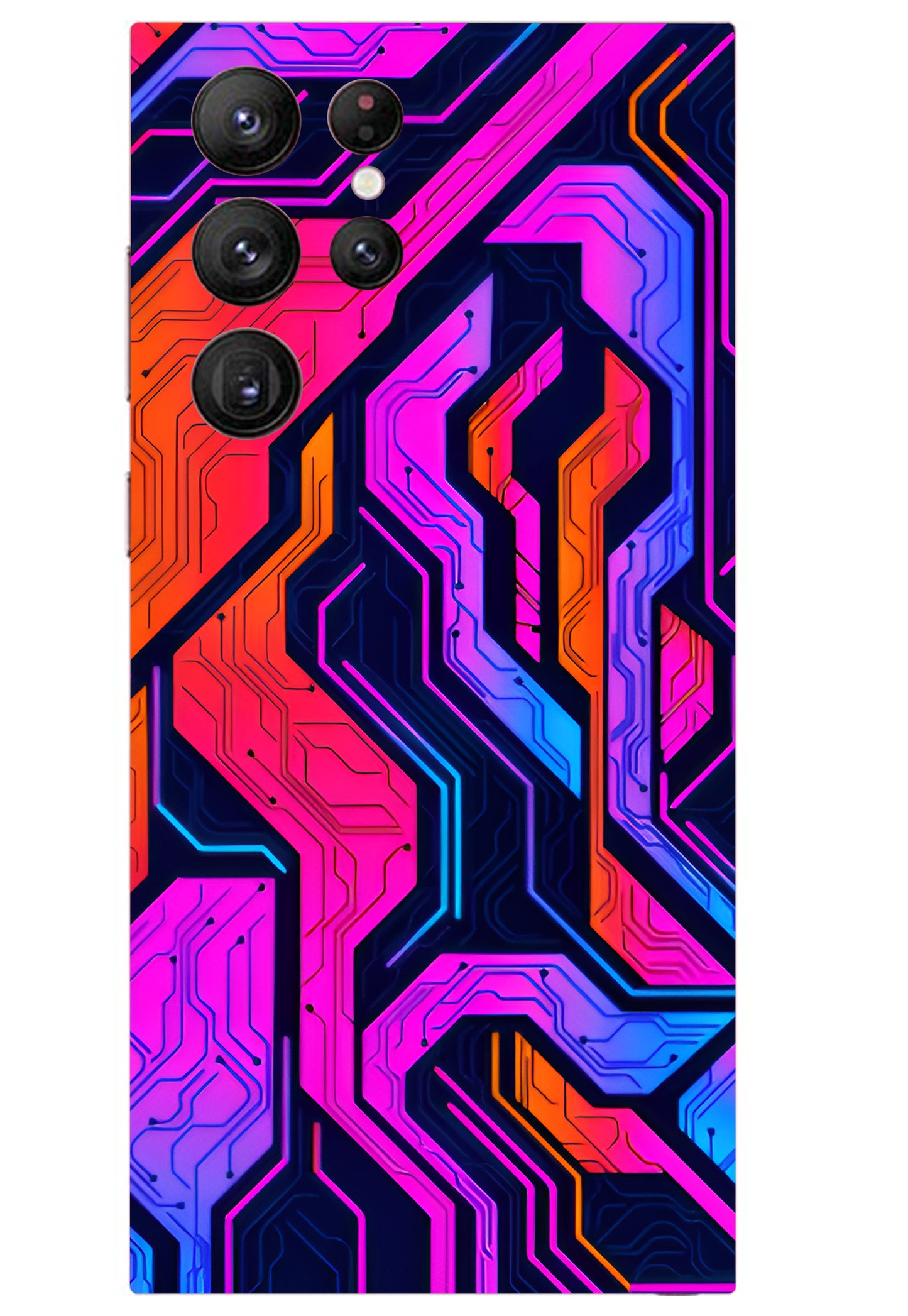 Cyberpunk Circuit Abstract Design Mobile Skin 3M Material