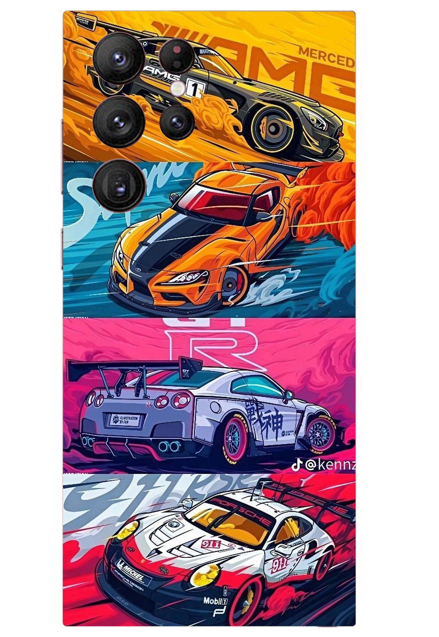 Sports Cars Design Mobile Skin 3M Material