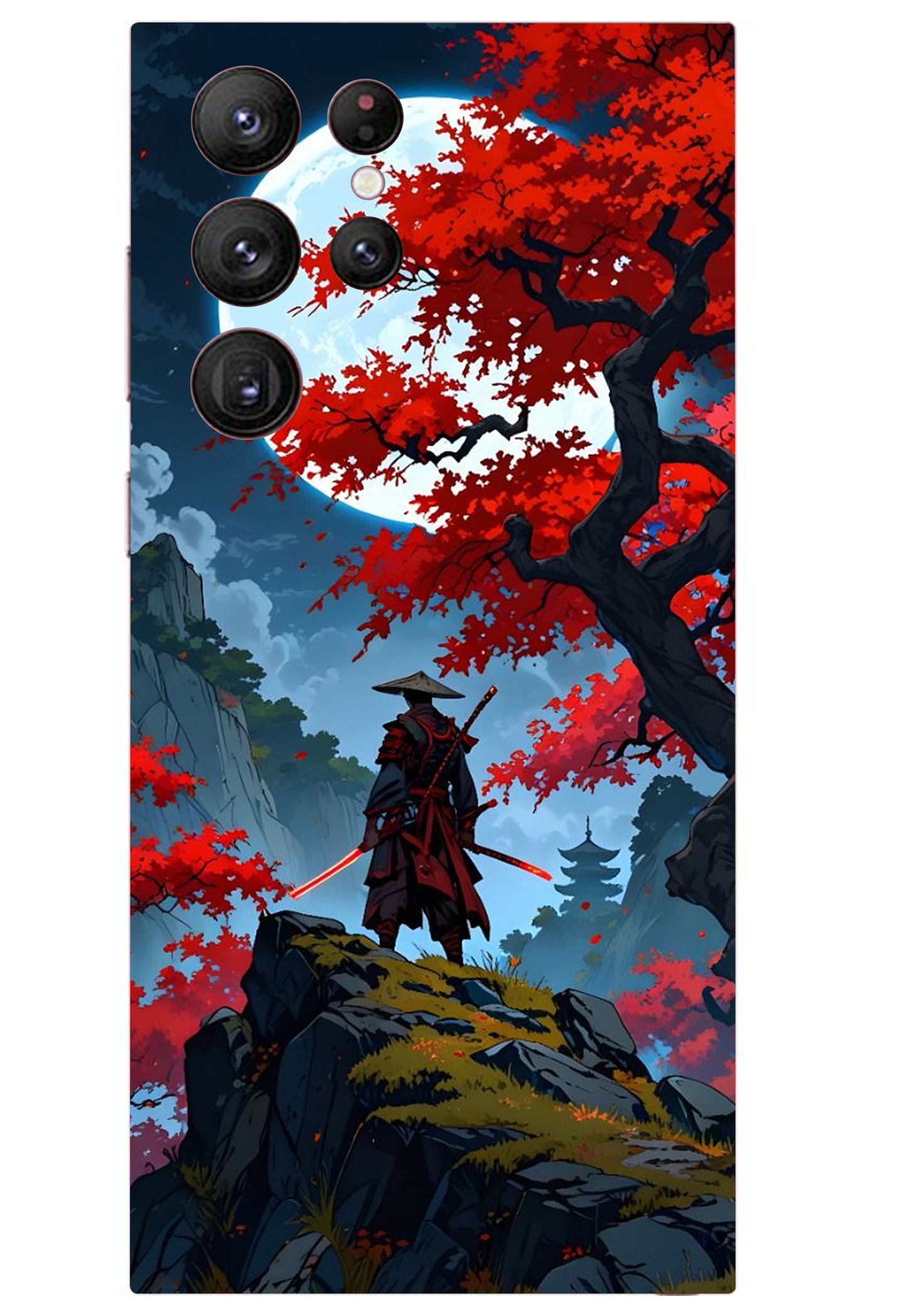 Samurai War Anime Mobile Skin 3M Material