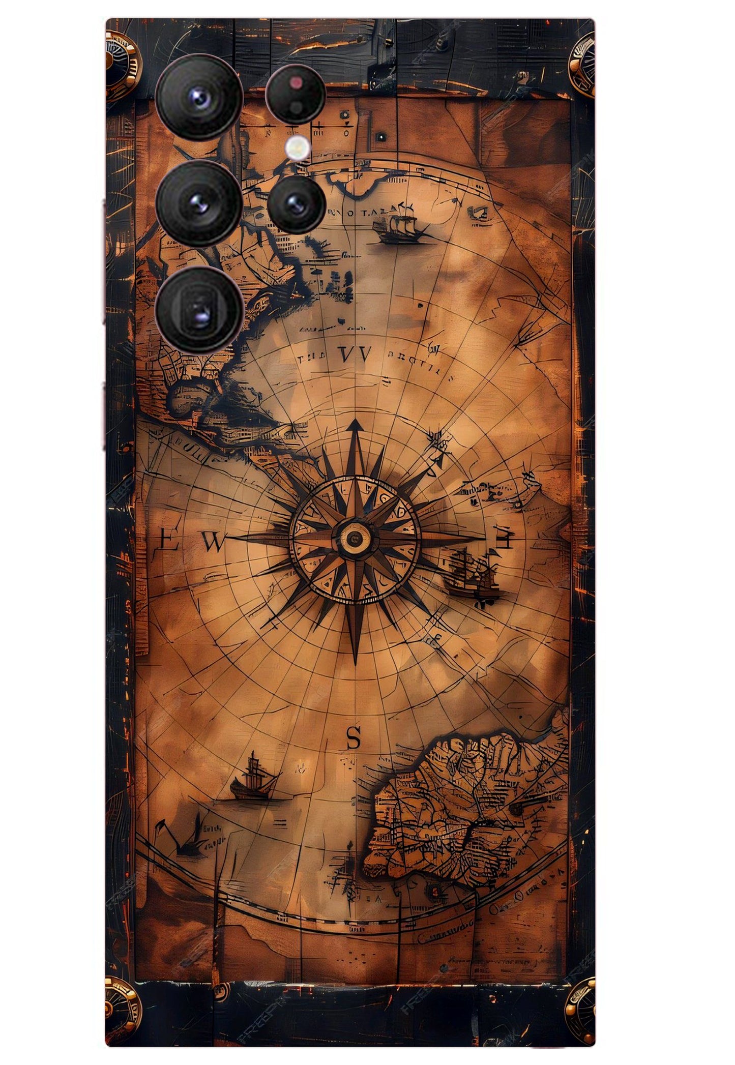 Compass Design Mobile Skin 3M Material
