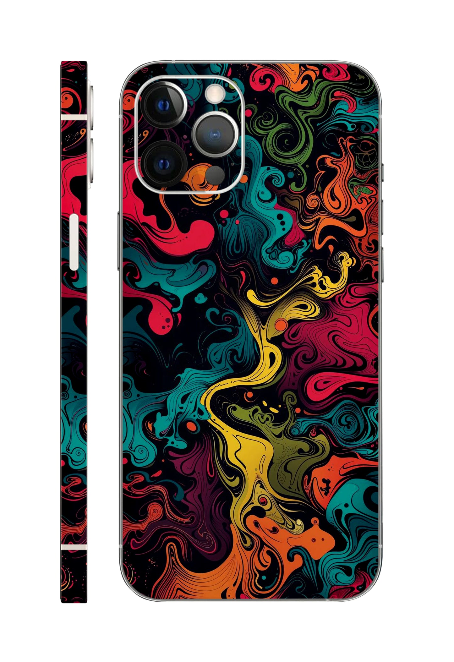 Water Color Abstarct Mobile Skin 3M Material