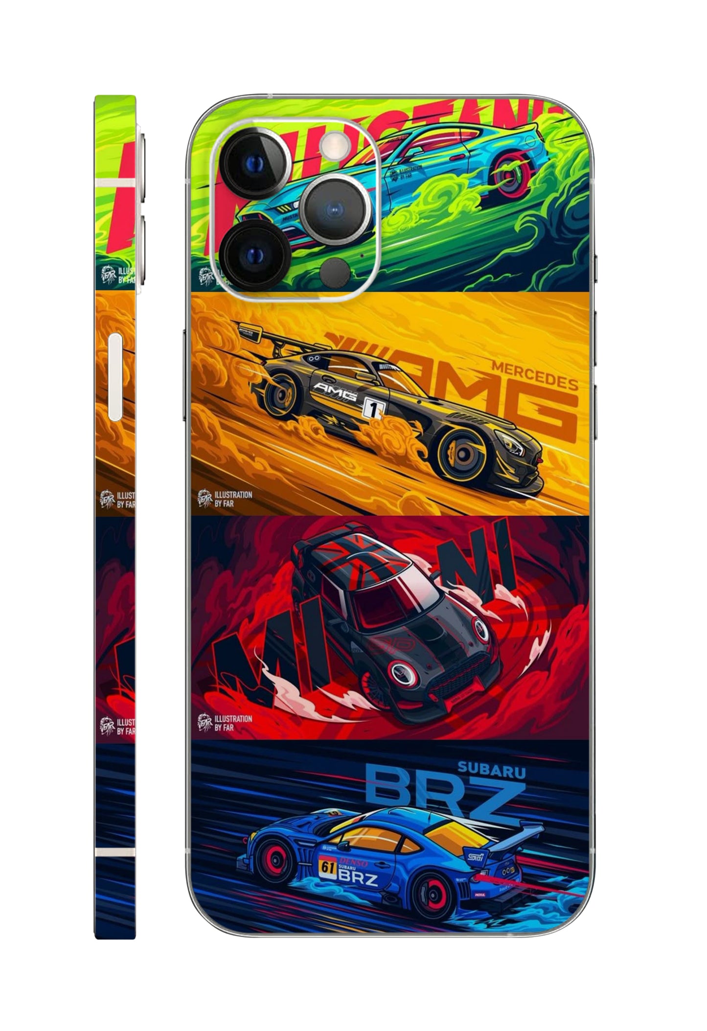 Sports Cars Design Mobile Skin 3M Material