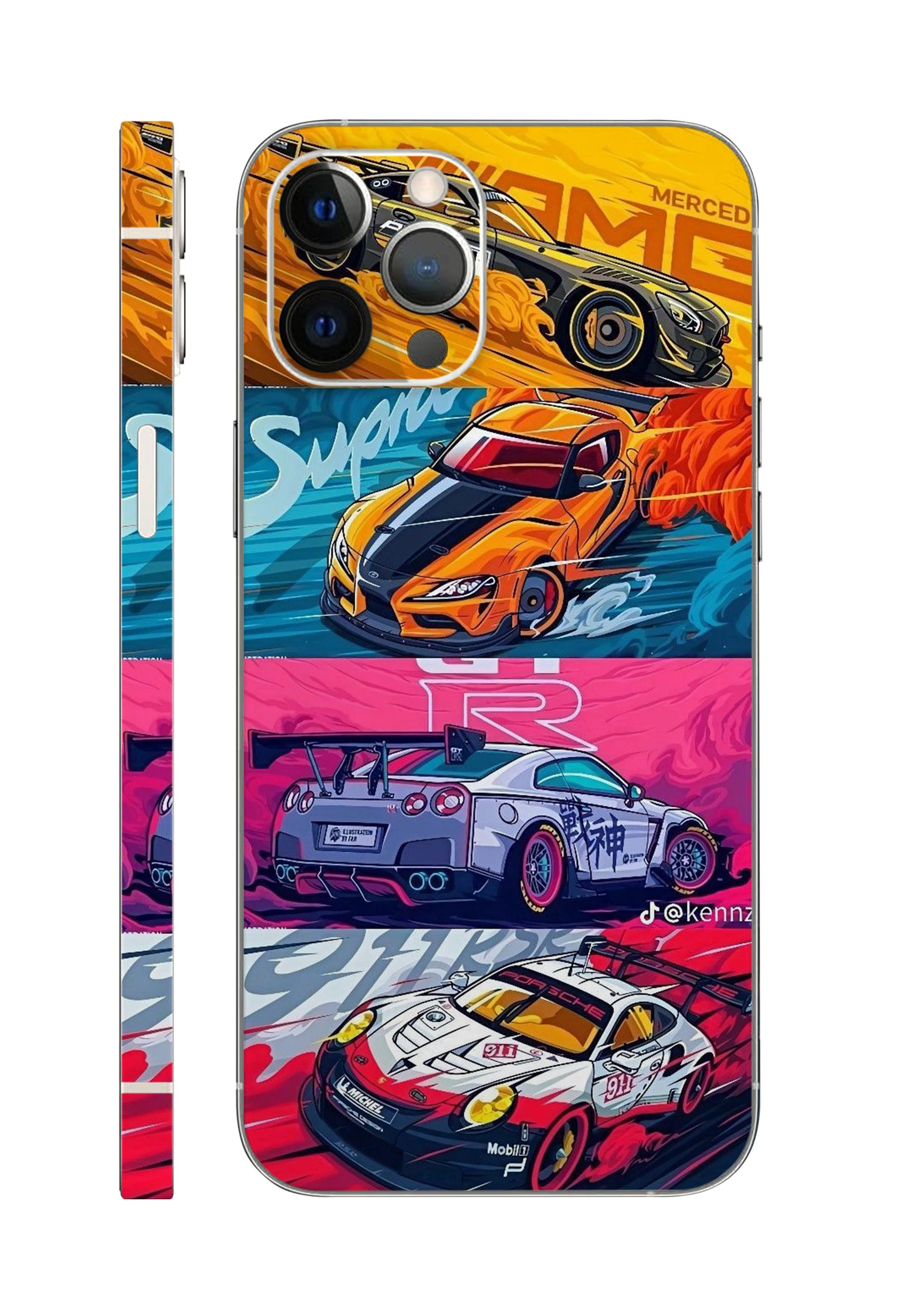 Sports Cars Design Mobile Skin 3M Material