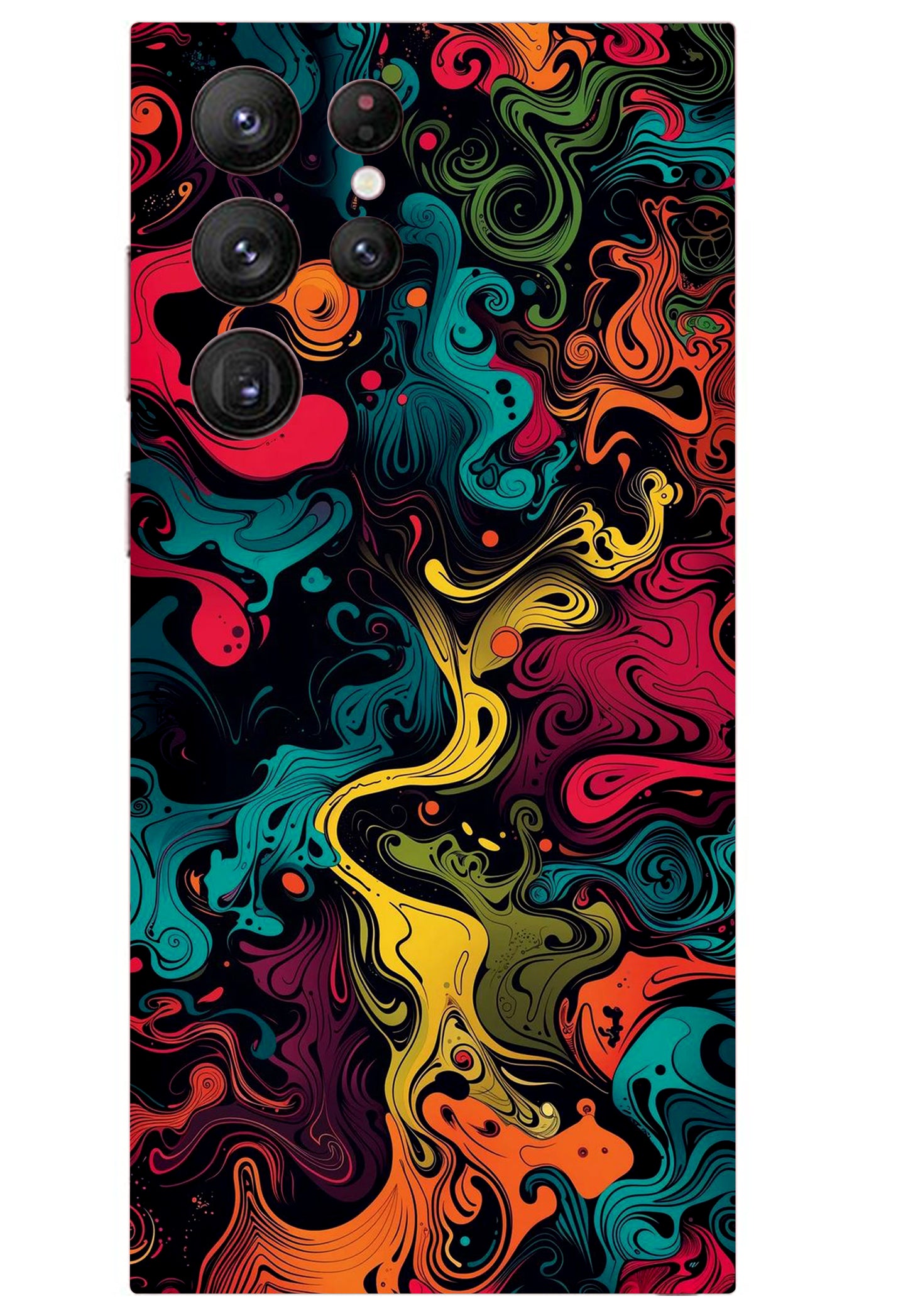 Water Color Abstarct Mobile Skin 3M Material