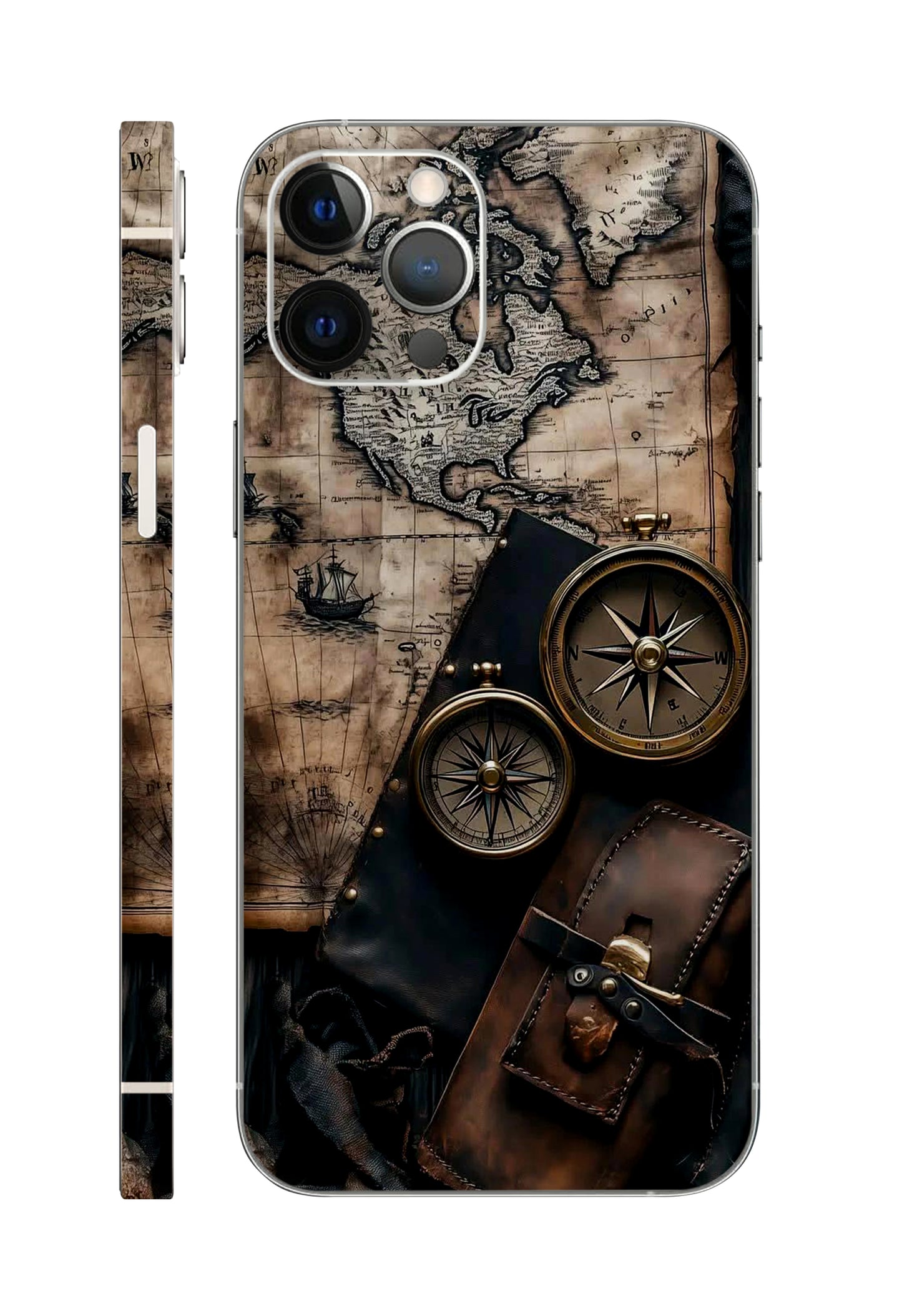 Compass Design Mobile Skin 3M Material