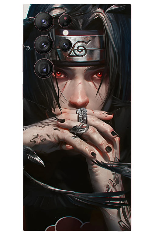 Itachi Attitude Anime Mobile Skin Premium Material