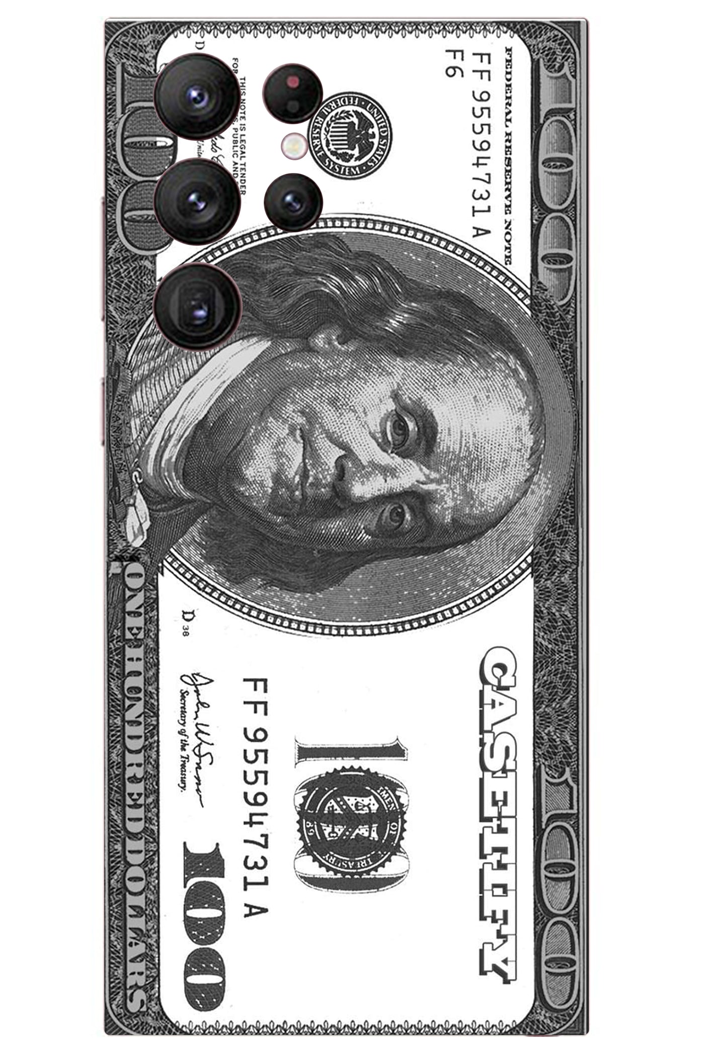 100 Doller Mobile Transparent 3M Premium Skin