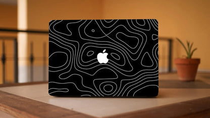 Topology B/W Wave Laptop 3M Material Skins