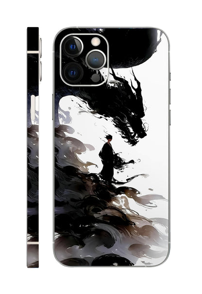 Worrier Dragon BW Mobile Skin 3M Premium Material