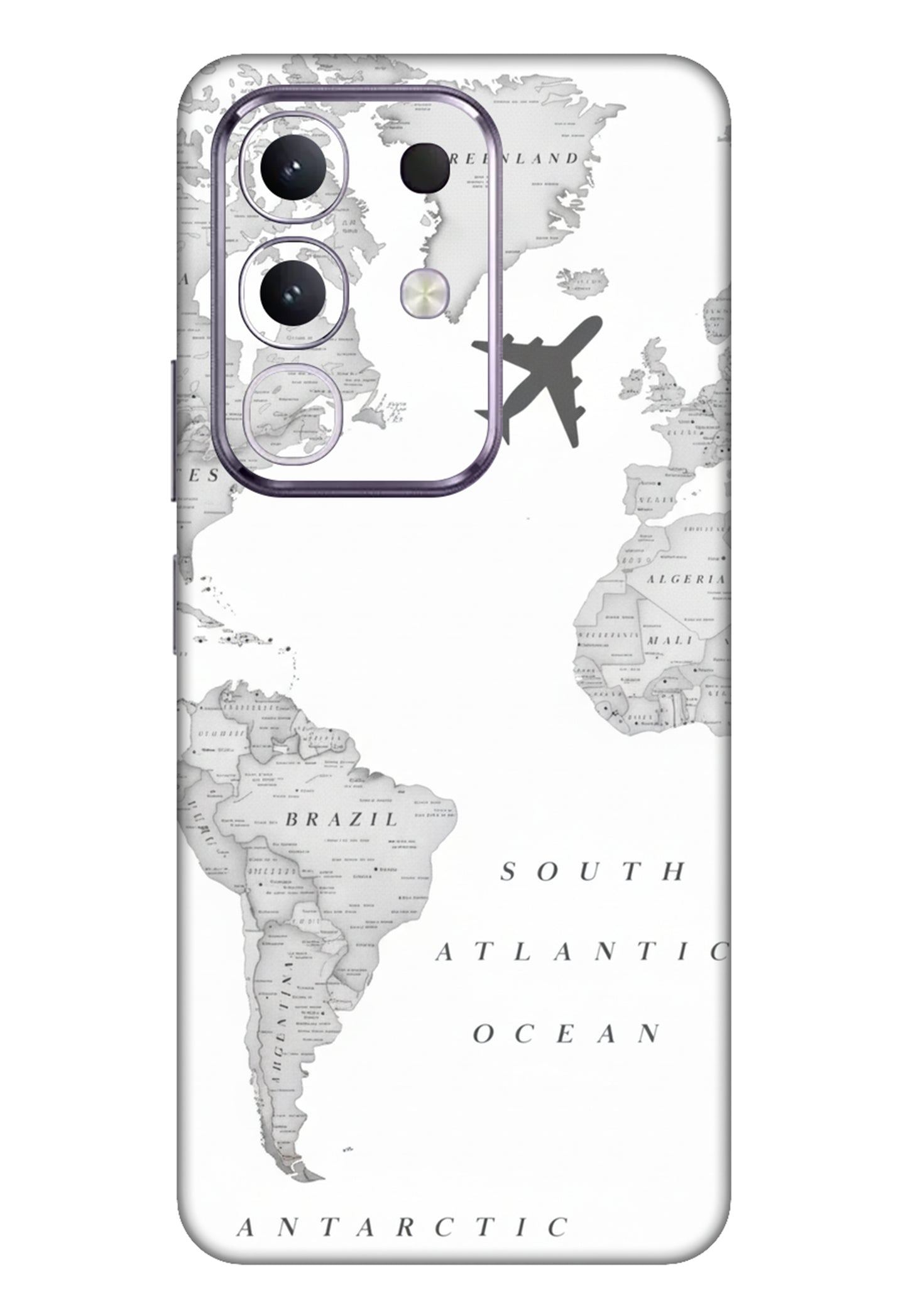 World Map Mobile Transparent Skin