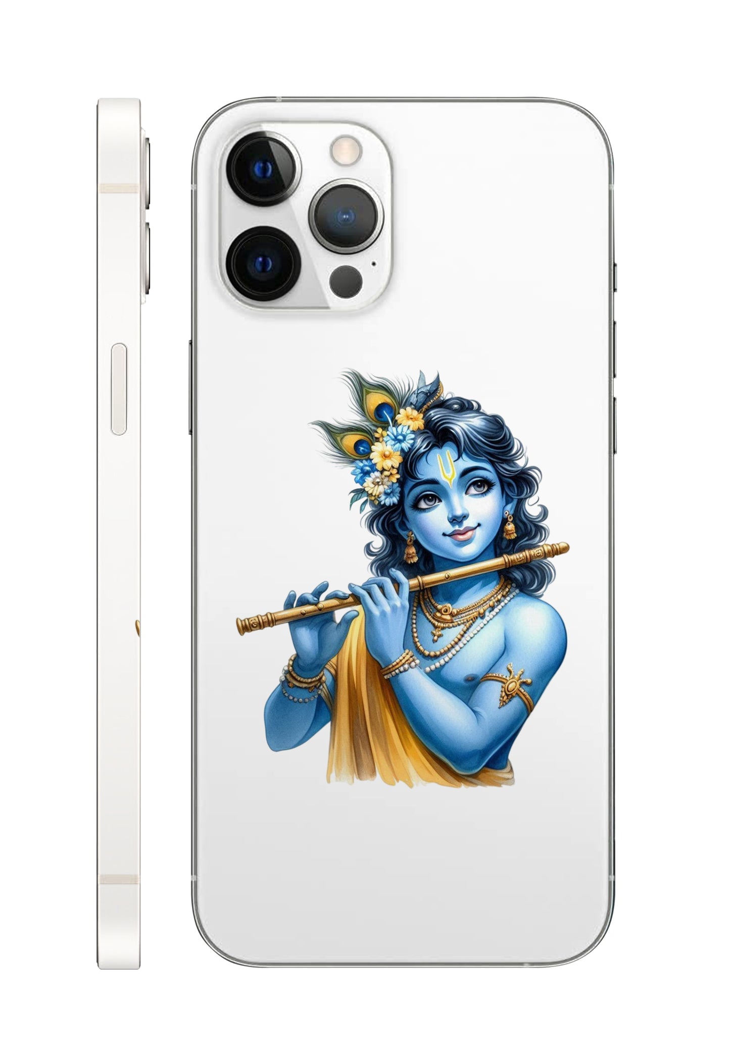 Lord Krishna Mobile Transparent Skin