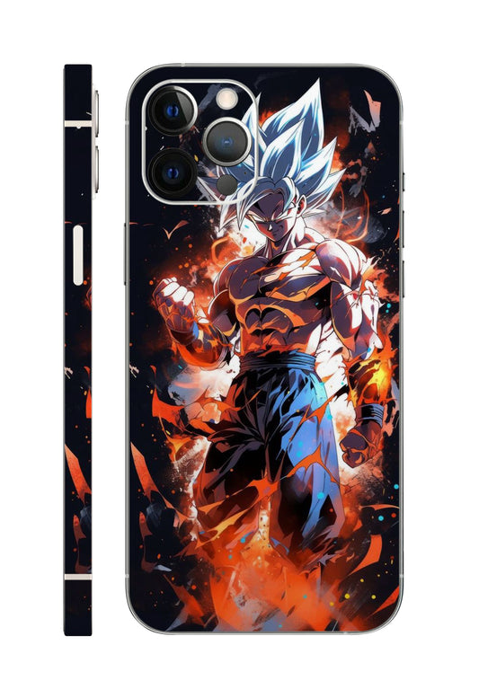 Goku Power Anime Design Mobile Skin 3M Material