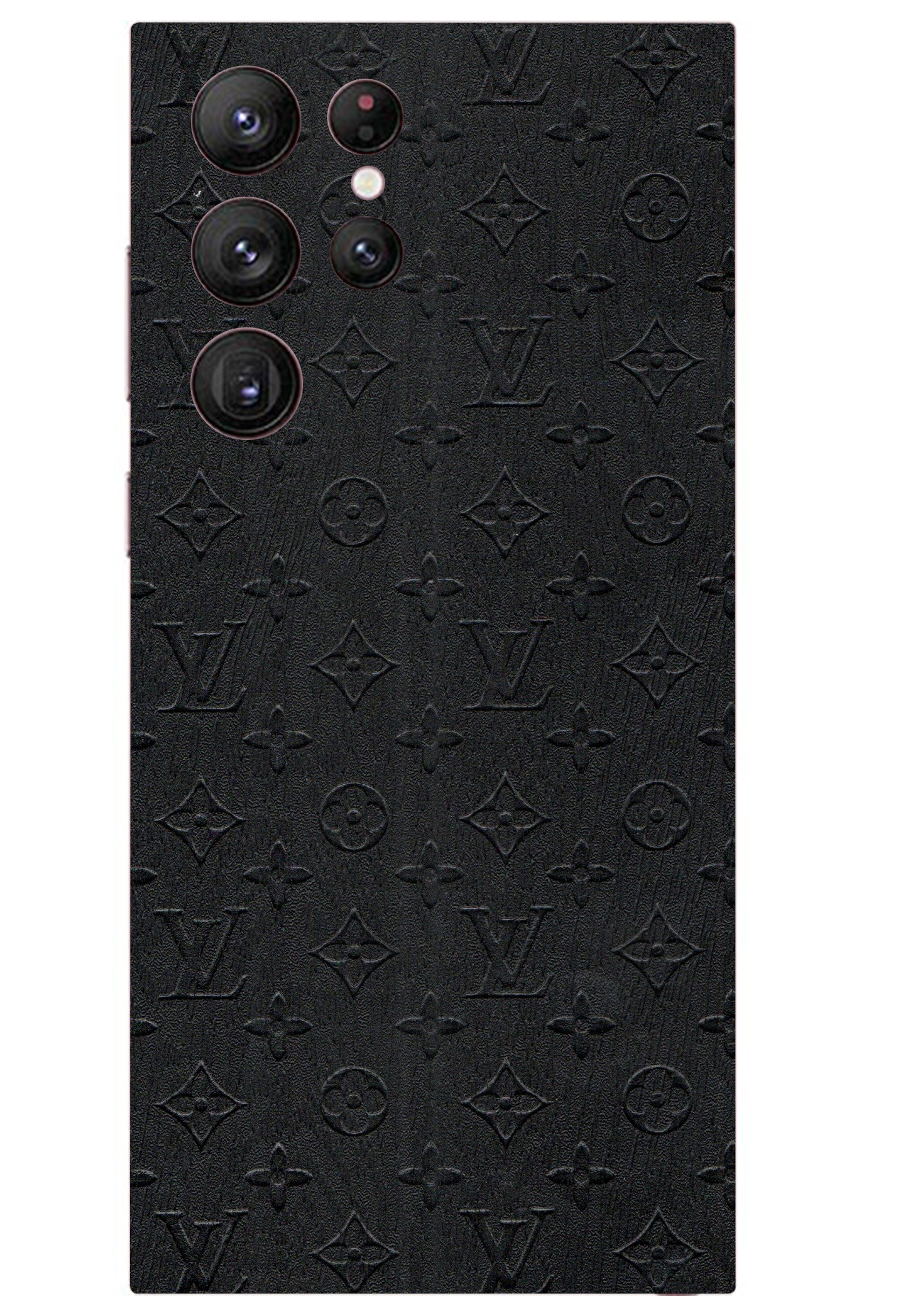 Black LV 3M Premium Material Mobile Skins