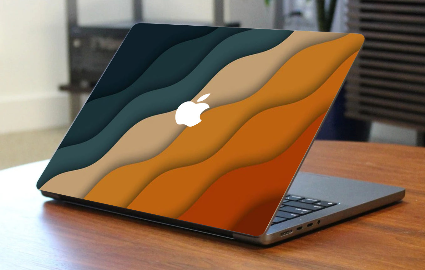 Blue & Orange Abstract Laptop 3M Premium Skins