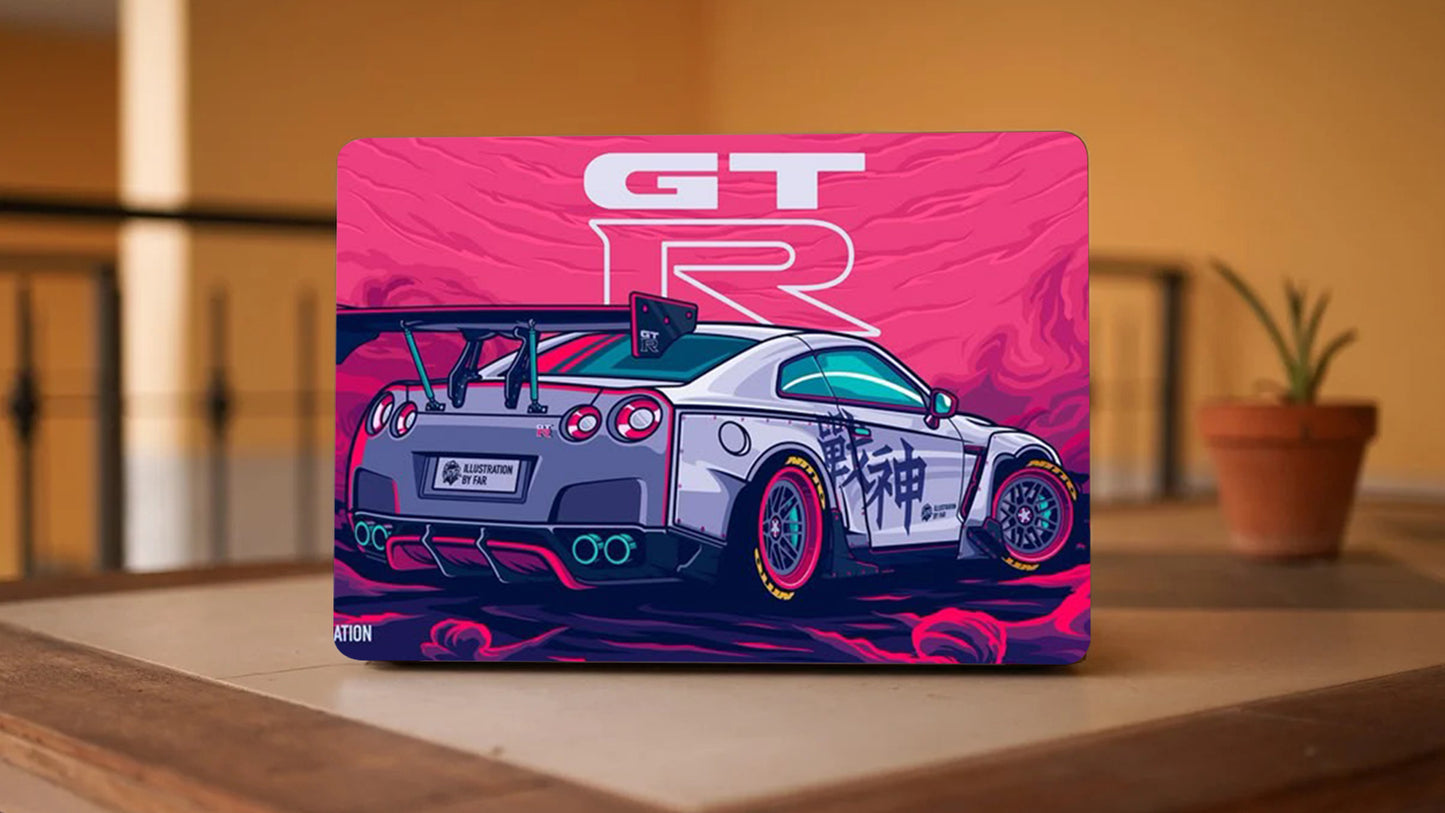 GTR R35 In Red Smoke Laptop 3M Premium Skins