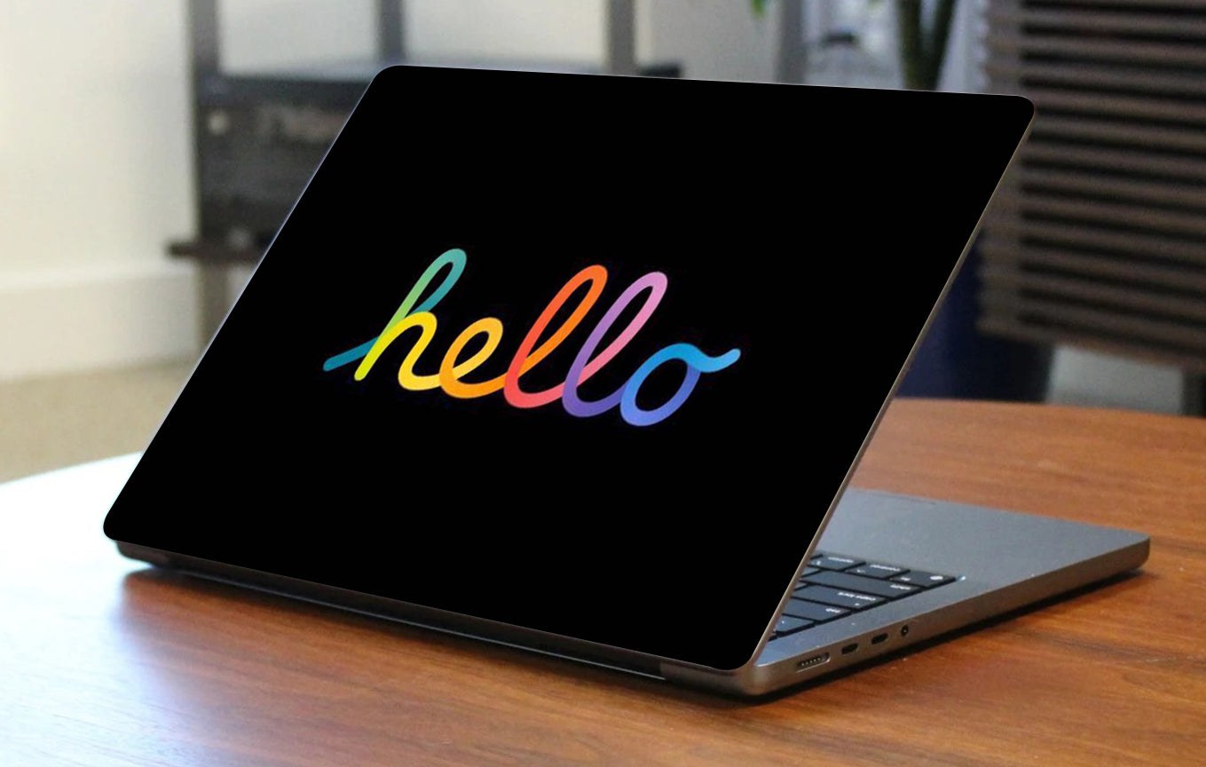 Hello Pattern Laptop 3M Premium Skins