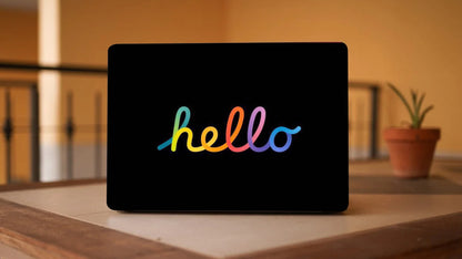Hello Pattern Laptop 3M Premium Skins
