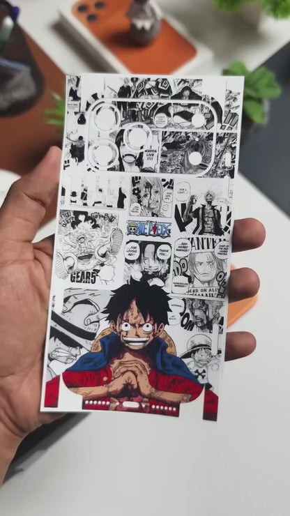 One Piece Luffy Anime Mobile Skin 3M Premium Material