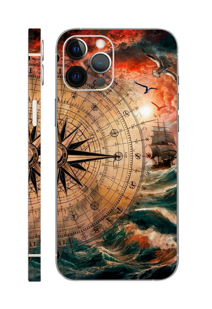 Compass Abstract Design Mobile Skin 3M Material
