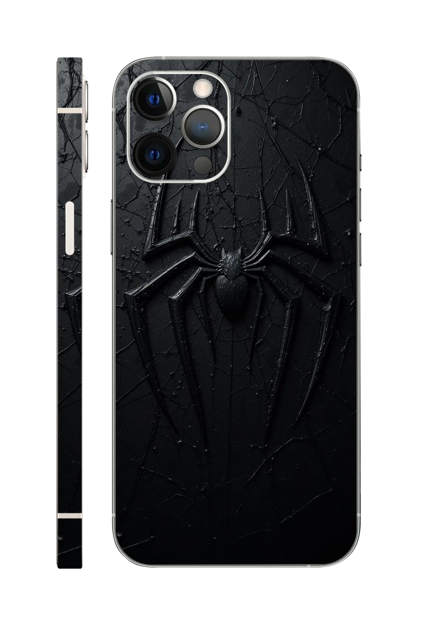Black Sipder Marvel Mobile Skin 3M Material