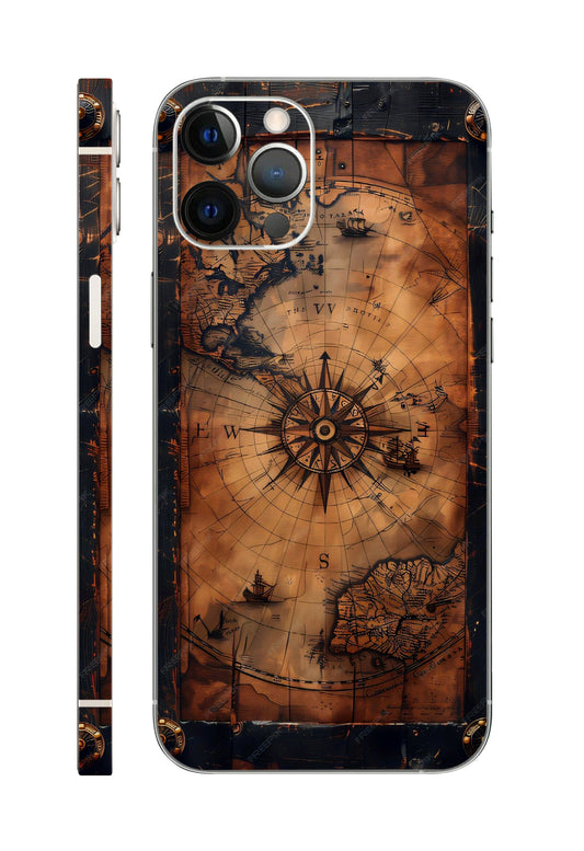 Compass Design Mobile Skin 3M Material