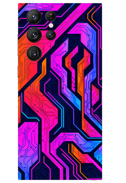 Cyberpunk Circuit Abstract Design Mobile Skin 3M Material