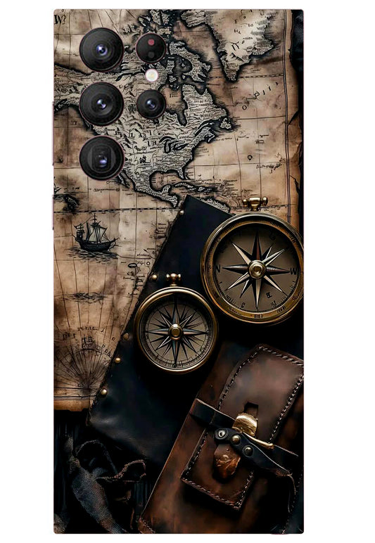 Compass Design Mobile Skin 3M Material