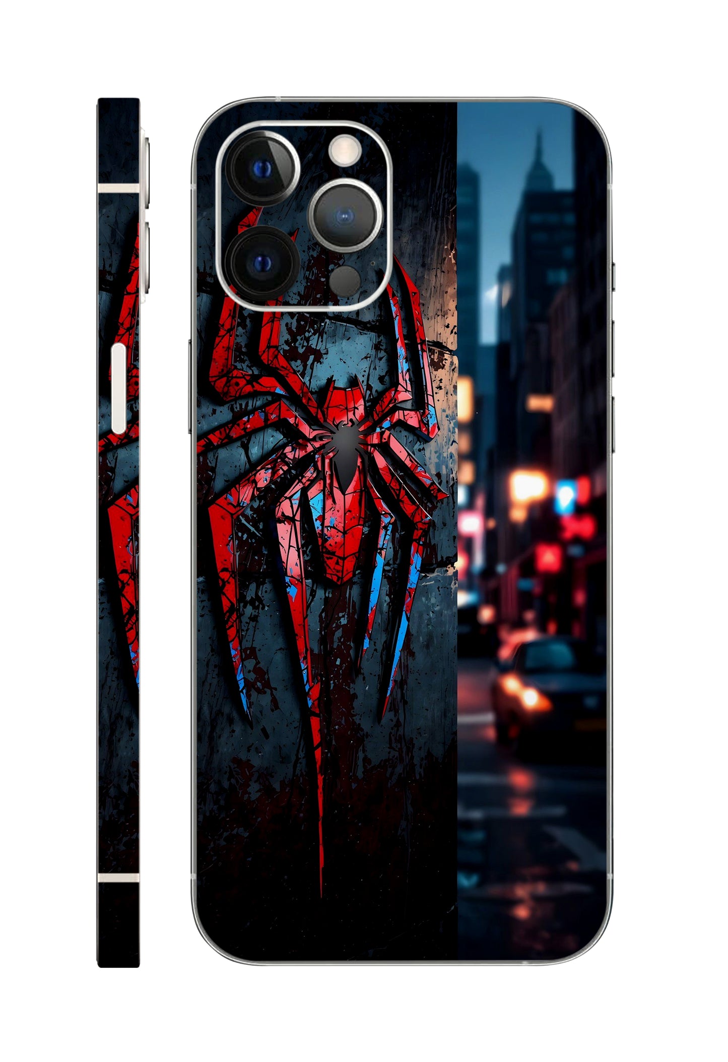 Black-Red Sipder Marvel Mobile Skin 3M Material