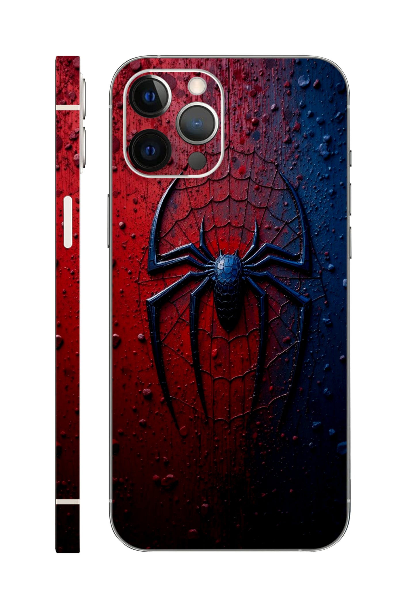 Black-Red Sipder Marvel Mobile Skin 3M Material